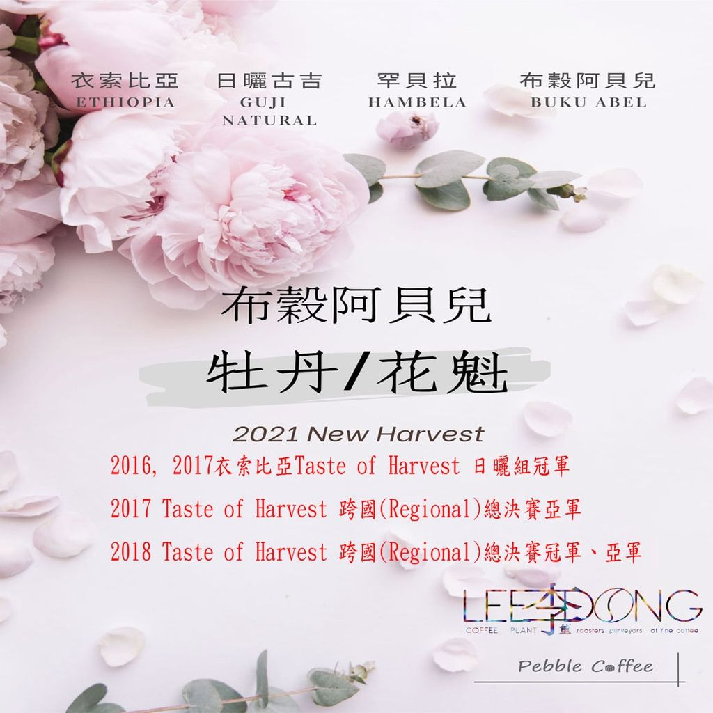 衣索比亞 🏆非洲之王🏆 牡丹/花魁 布穀阿貝兒 G1 日曬 德國PROBAT 鮮烘焙 🏆冠軍烘豆師李董咖啡🏆