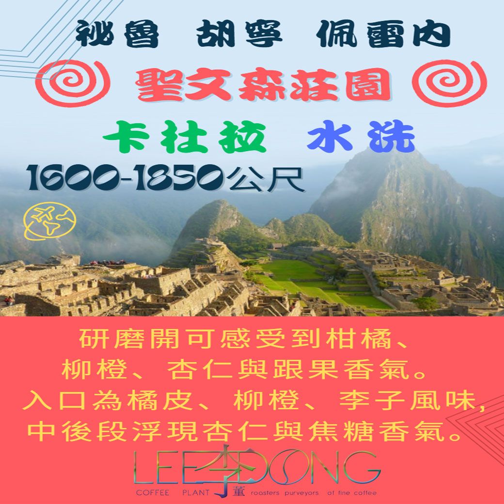 祕魯 胡寧 佩雷內  聖文森莊園 卡杜拉 水洗 鮮烘培 手挑豆 德國PROBAT 🏆冠軍烘豆師李董咖啡🏆