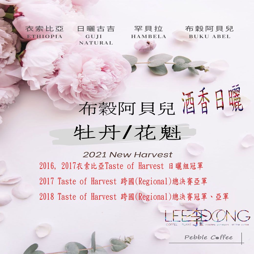衣索比亞 🏆非洲之王🏆 牡丹/花魁 布穀阿貝兒 G1 酒香 日曬 德國PROBAT 鮮烘焙 🏆冠軍烘豆師李董咖啡