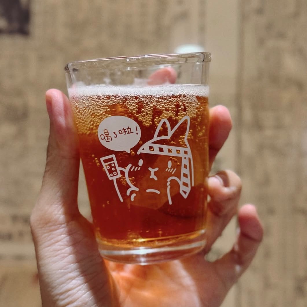 醉醺醺兔兔勸酒台式熱炒啤酒杯