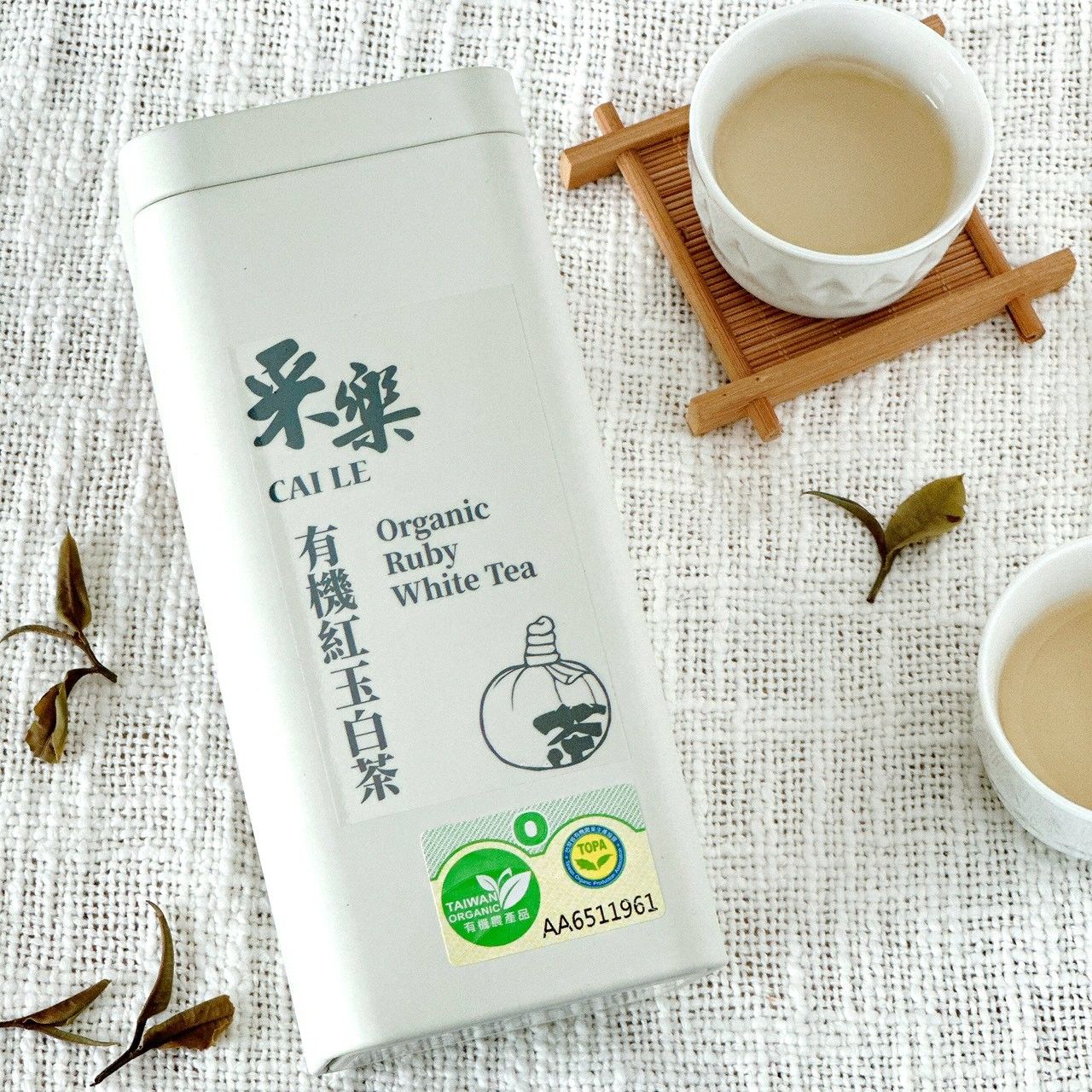 【采樂茶業】有機紅玉白茶 Organic Ruby White Tea - 單品茶Single Tea  產 地｜台灣