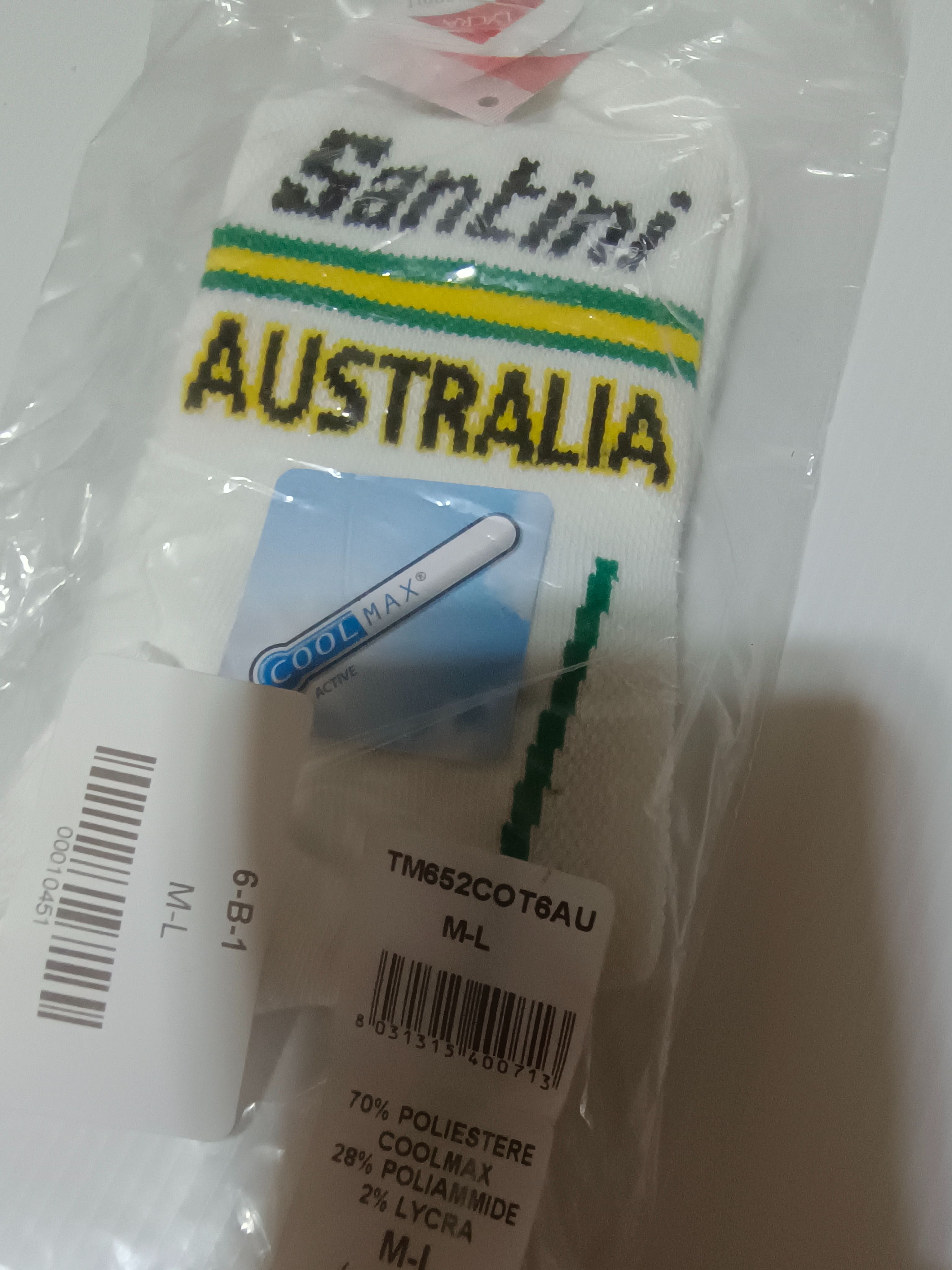 義大利SANTINI 澳洲國家隊 自行車襪 尺寸M/L  EU40-43