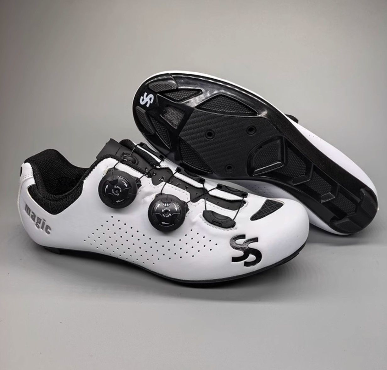 SPAKCT思帕客 雙旋鈕 公路車卡鞋 自行車鎖鞋 玻璃加強尼龍纖維鞋底 硬度高 原價4680