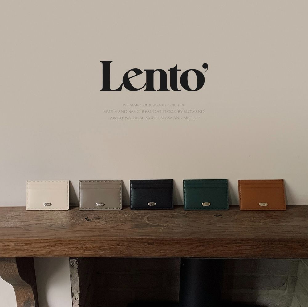 slowand lento minimal card wallet 『牛皮材質』