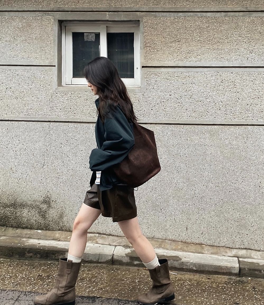 slowand Suede Big shpper bag （贈送迷你收納包）