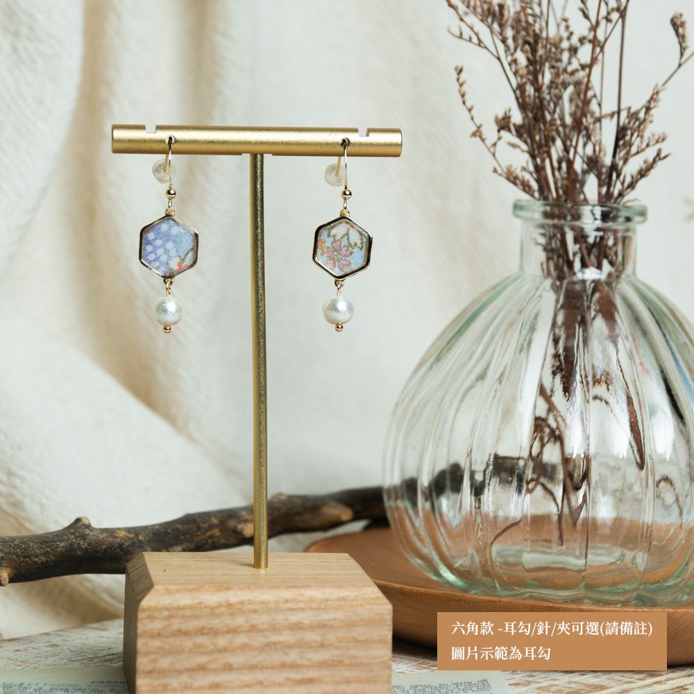 【京都友禪】六角與菱 可改夾