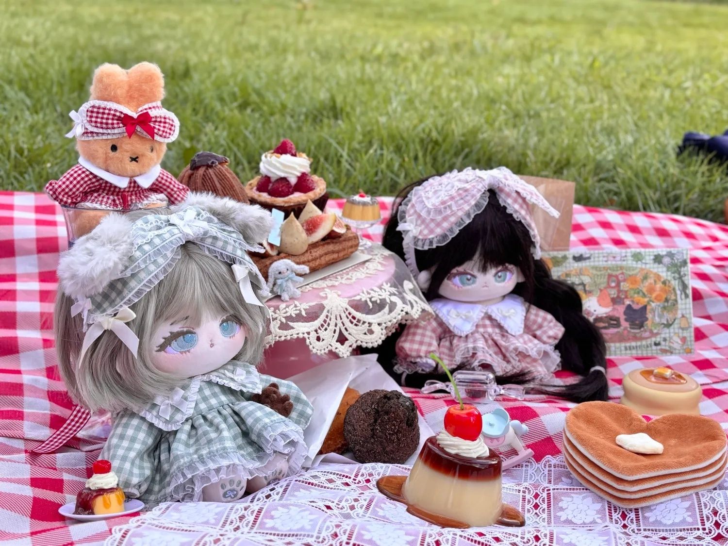 20CM｜韓國手作｜Butter Pudding｜Check Lovely｜棕色