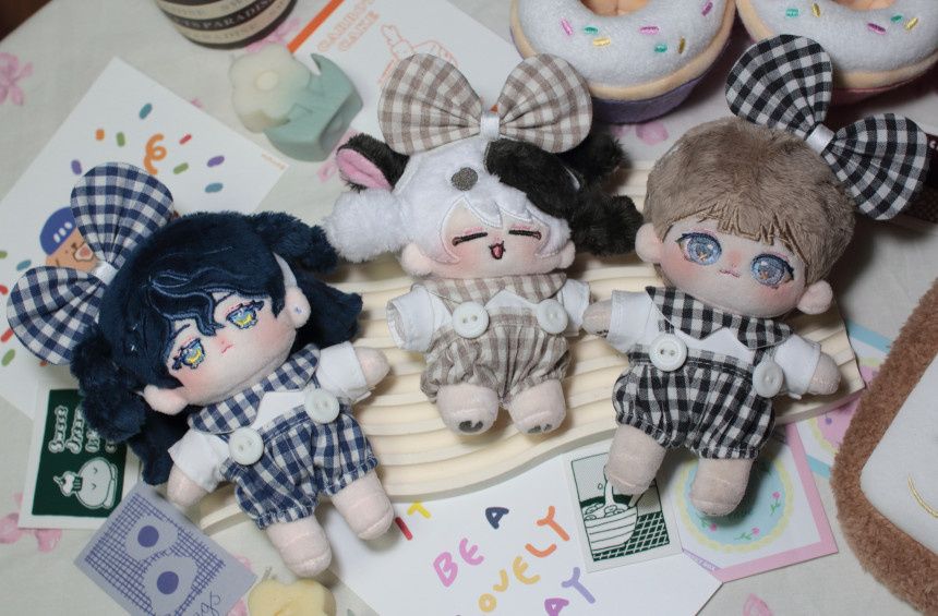 10CM｜韓國手作｜Stella Closet｜Check Baby Suit｜米色