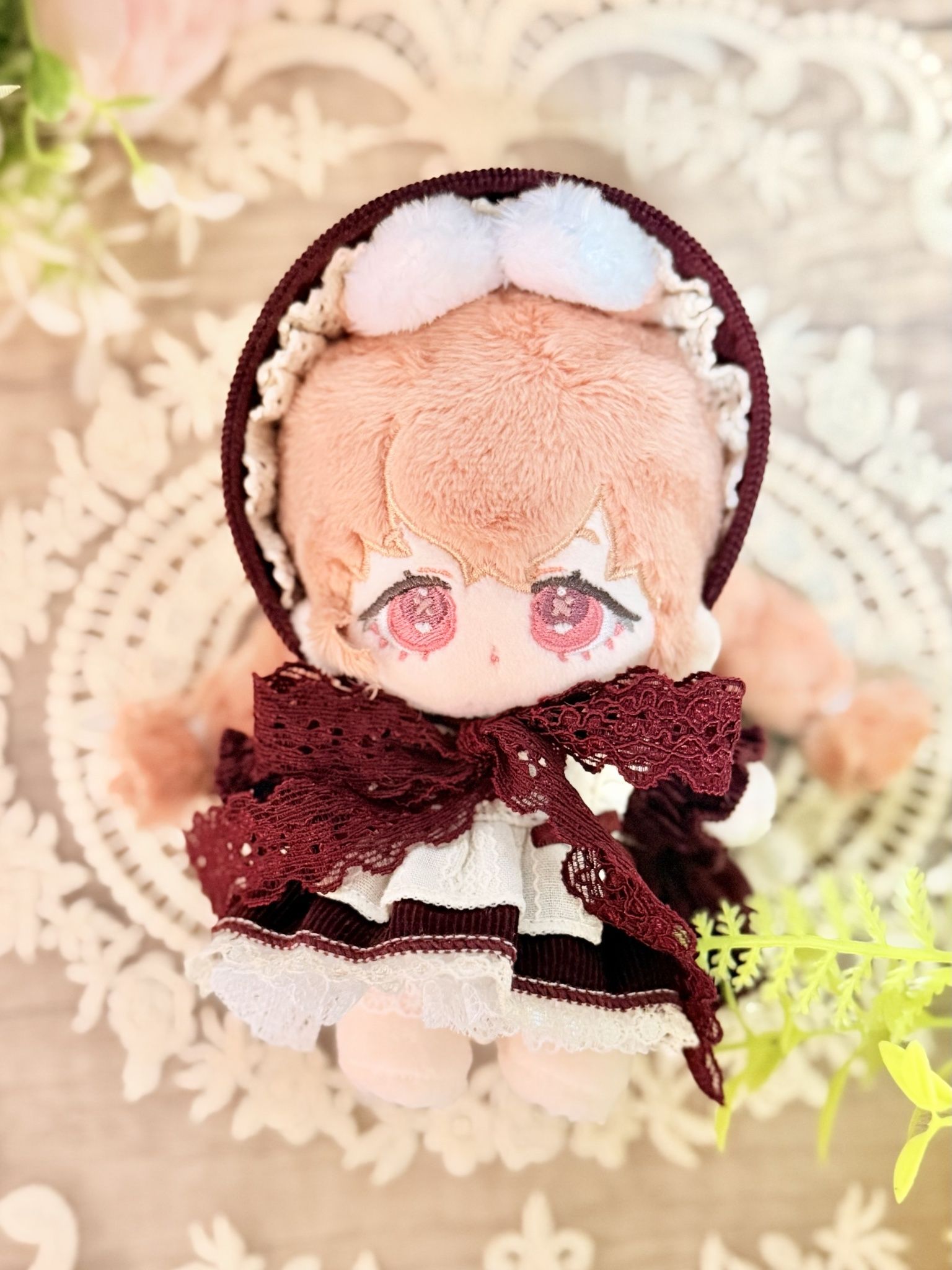 15CM｜中國手作｜小乖手作｜燈星記事｜夕陽紅