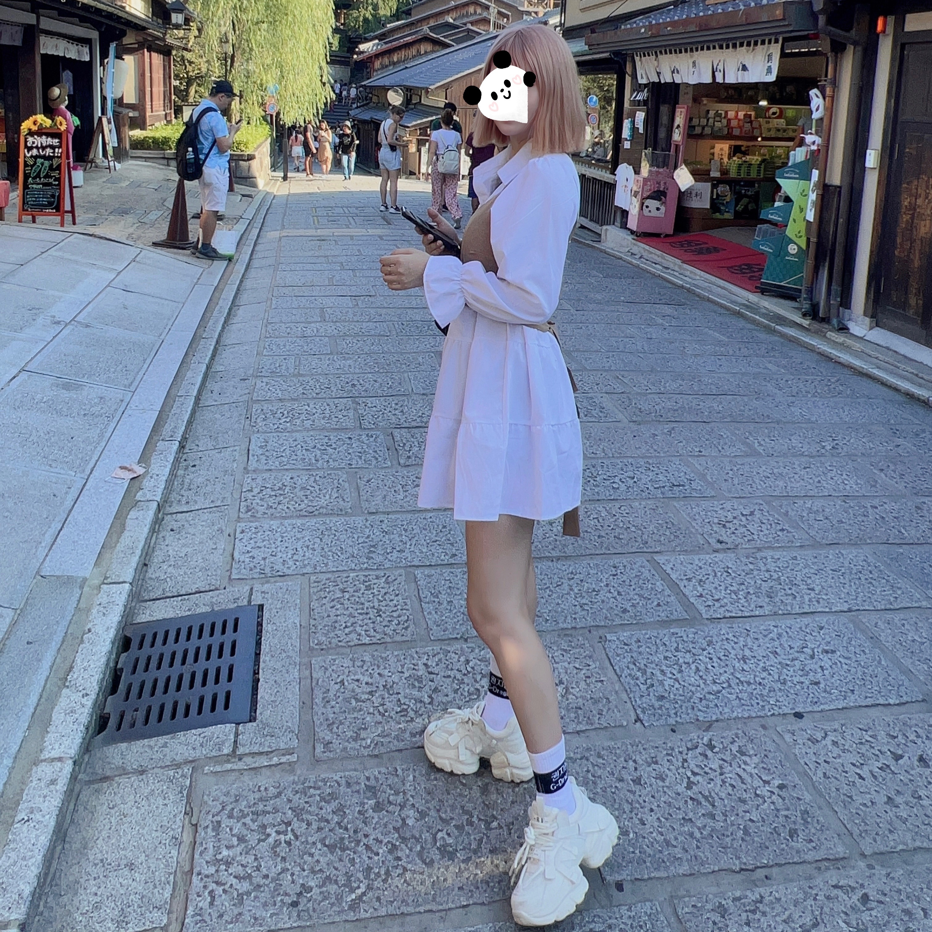 復古收腰質感連衣裙