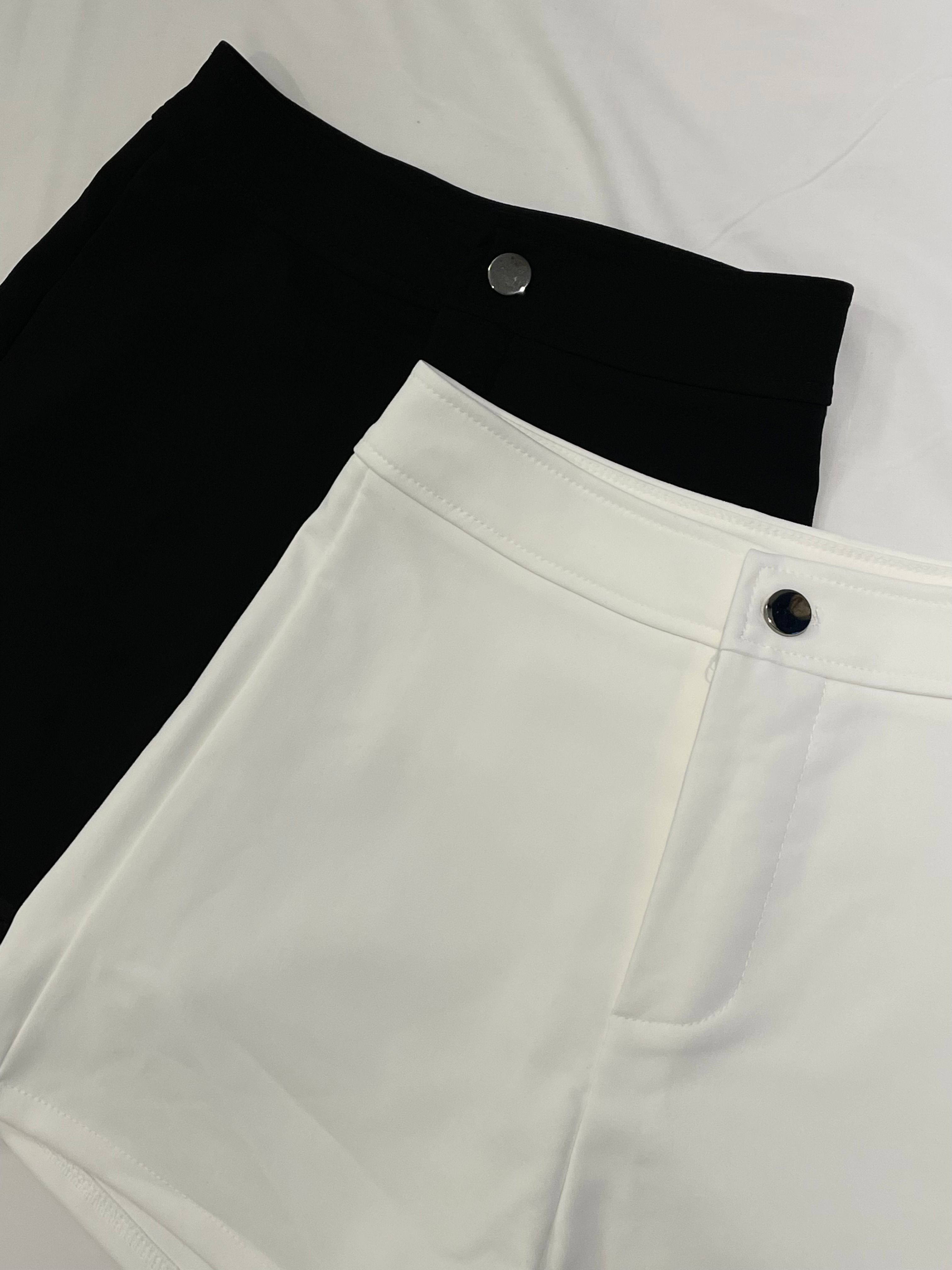 單釦高腰短褲｜女孩必囤