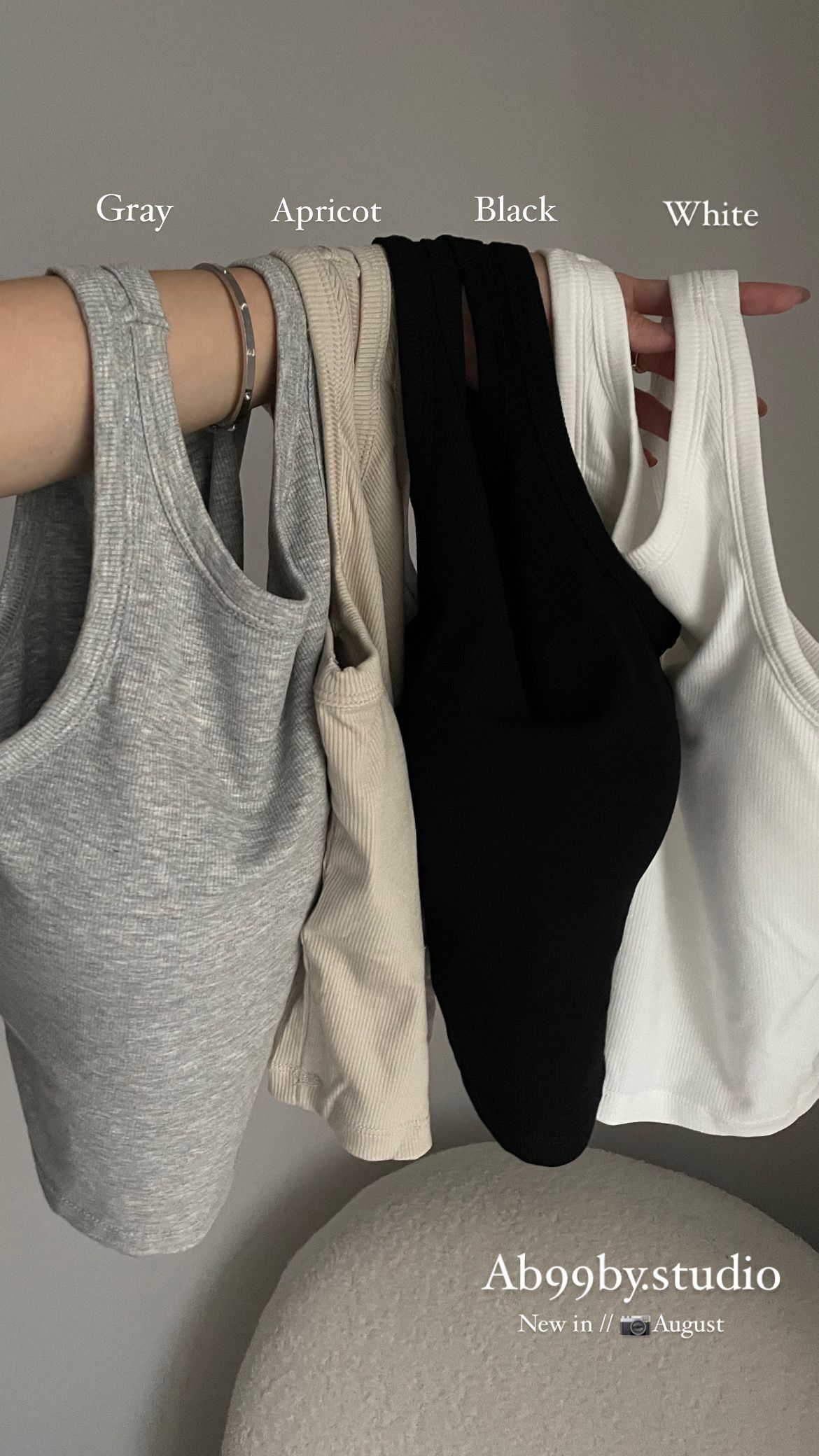 削肩背心附襯墊