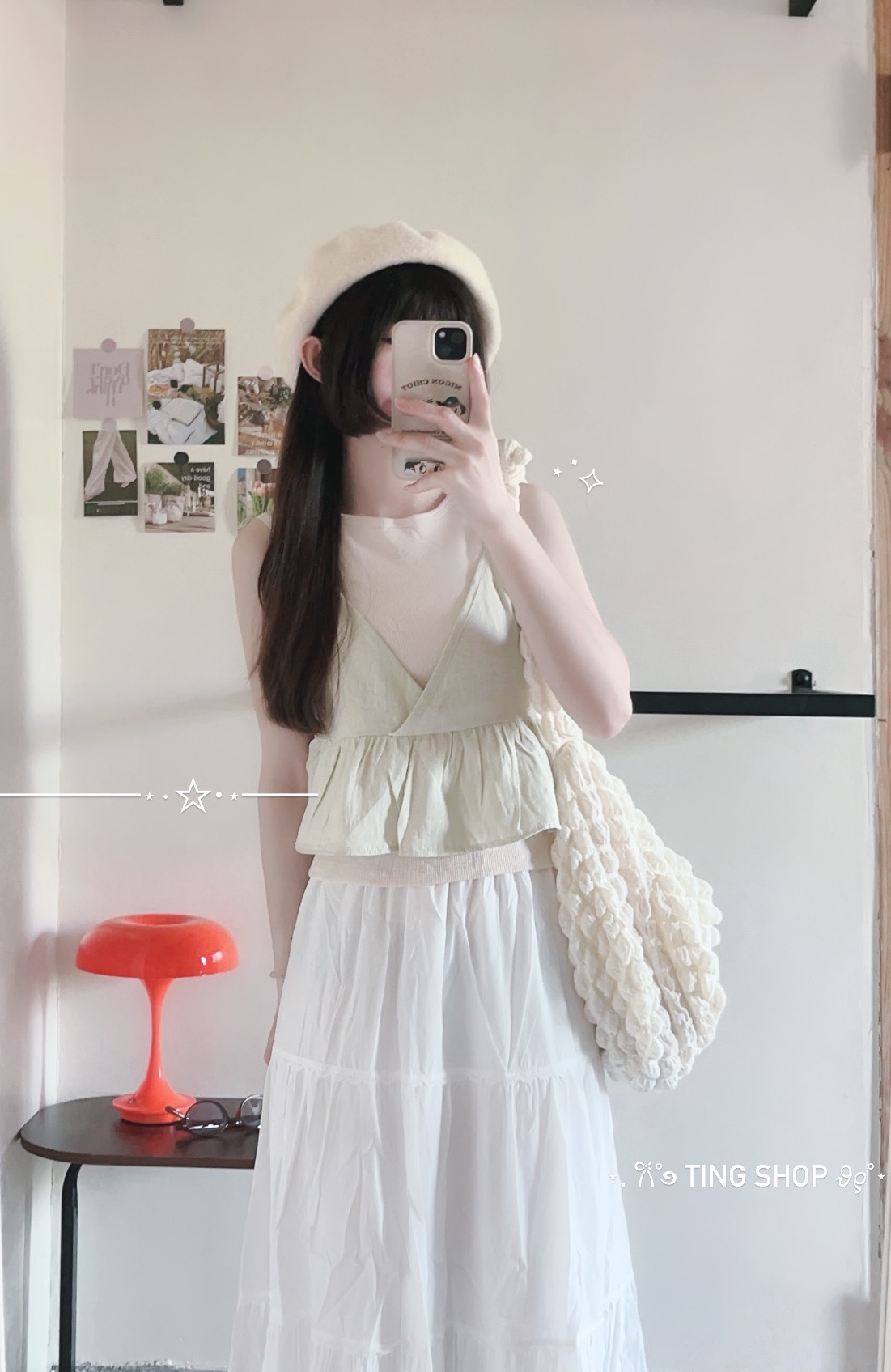 ⋆˚✿˖° V領背心+短袖T兩件套