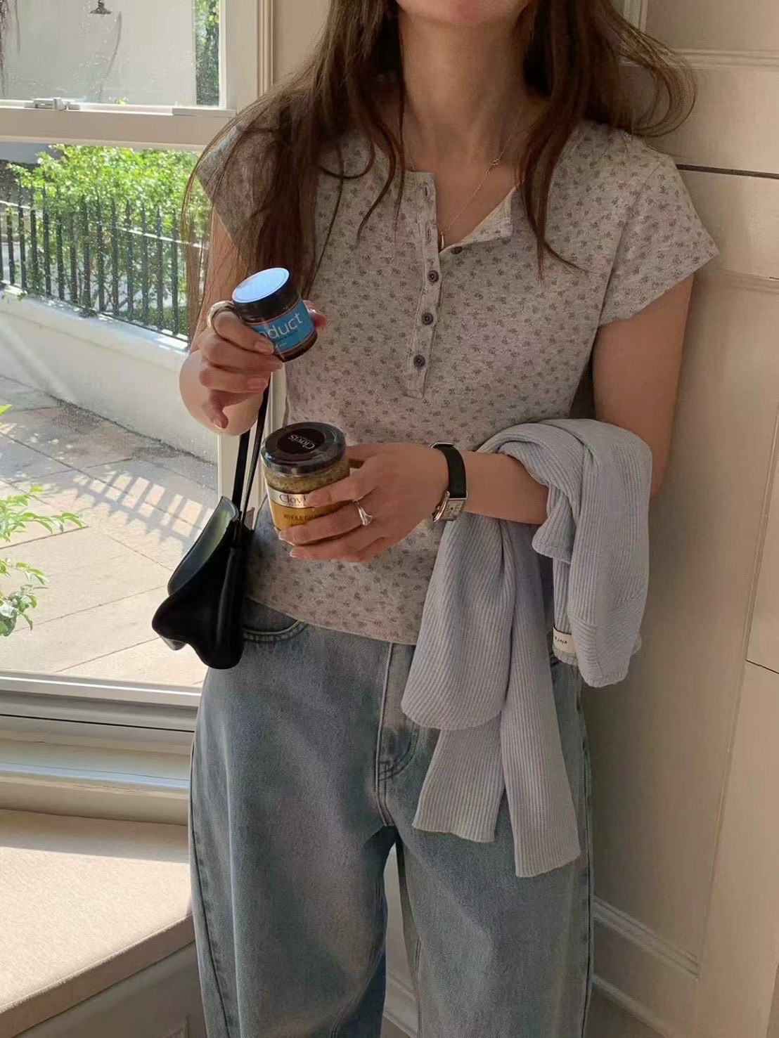 ꫂ❁小碎花短袖上衣