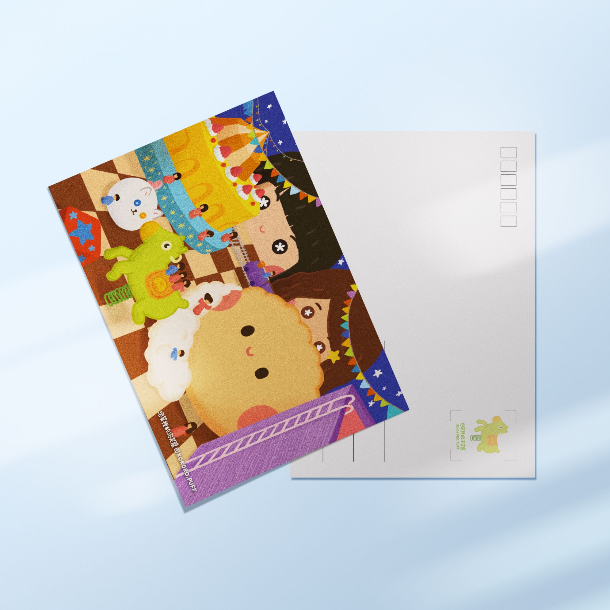 【泡芙裡的泡芙醬】原創插畫明信片-多款可選