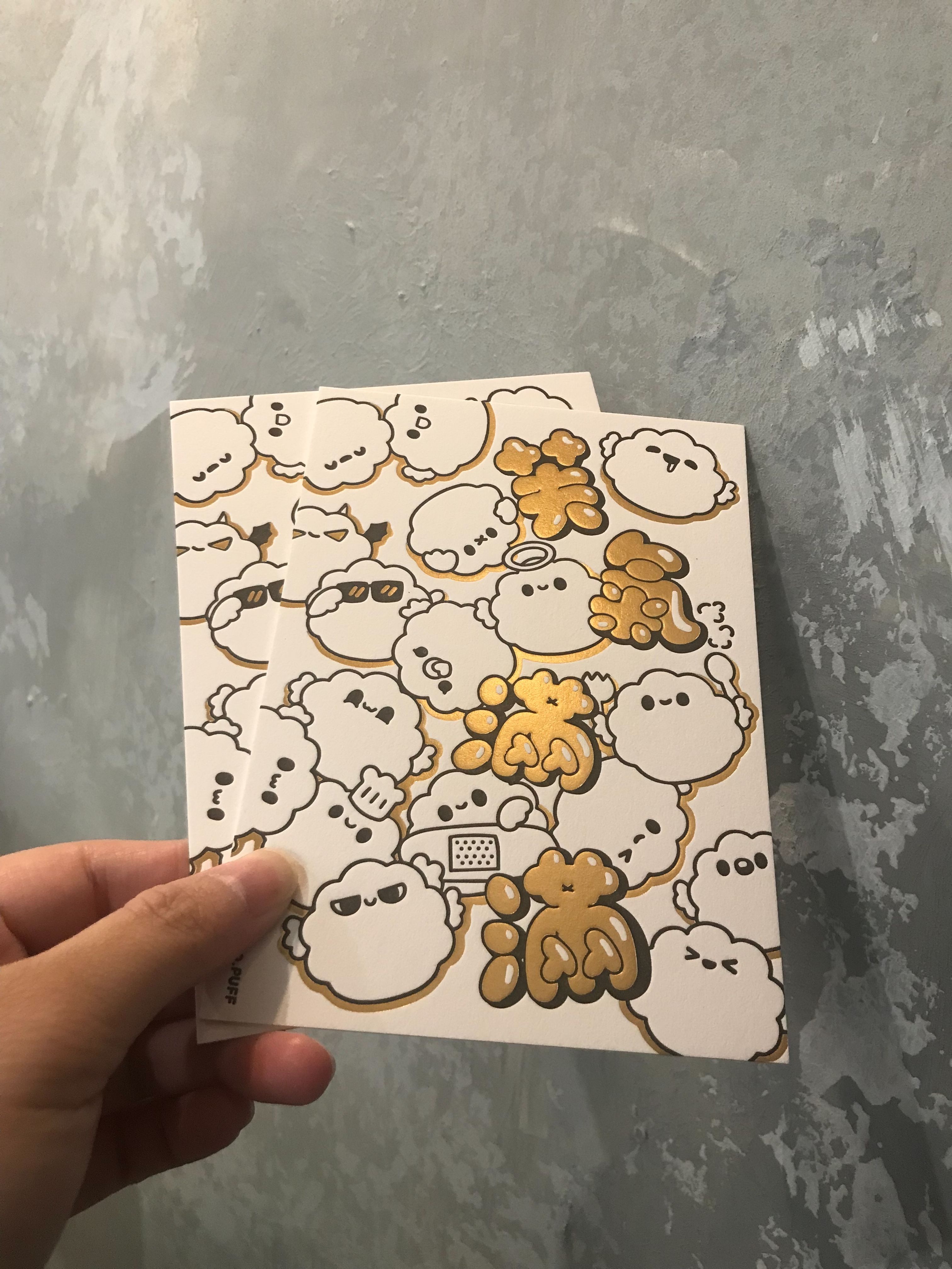 福氣滿滿小芙凸版賀年卡