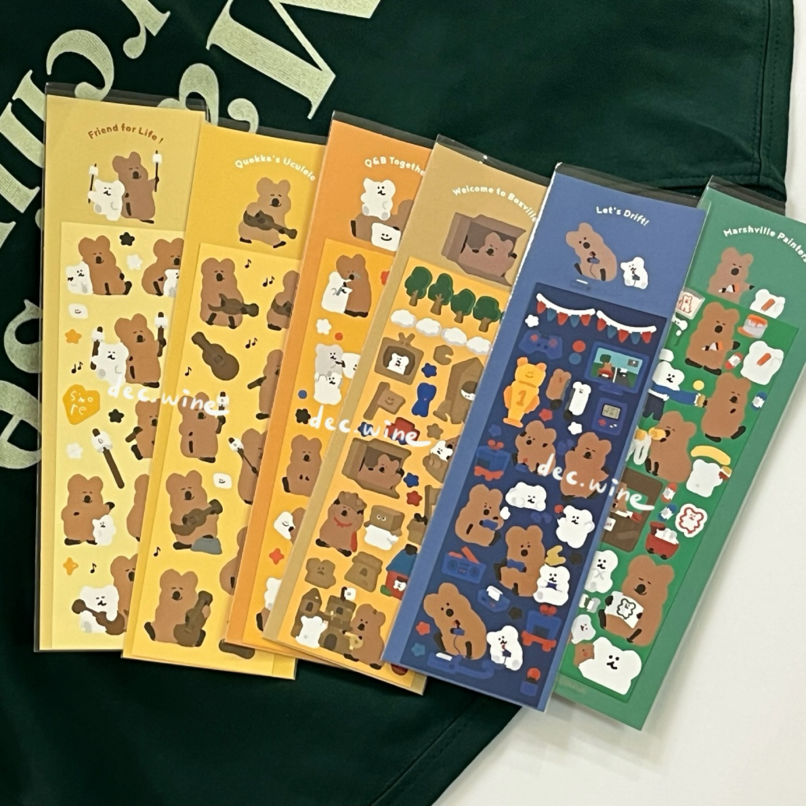 Dec.wine_【現貨韓國文創商品】Dinotaeng Quokka Stickers正版防水貼紙 文創貼紙 手創貼紙