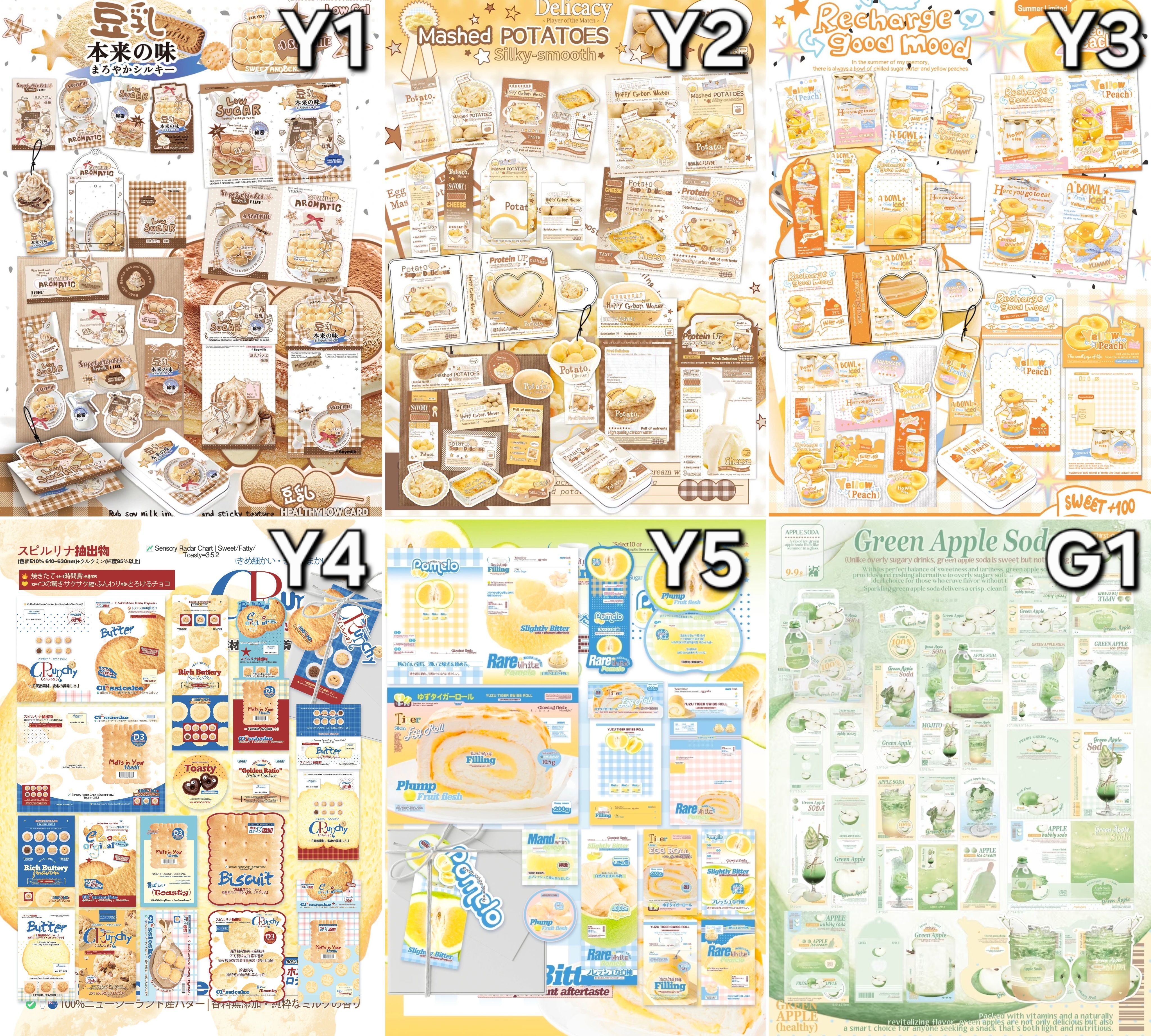 文創set-食物系區-黃色綠色系