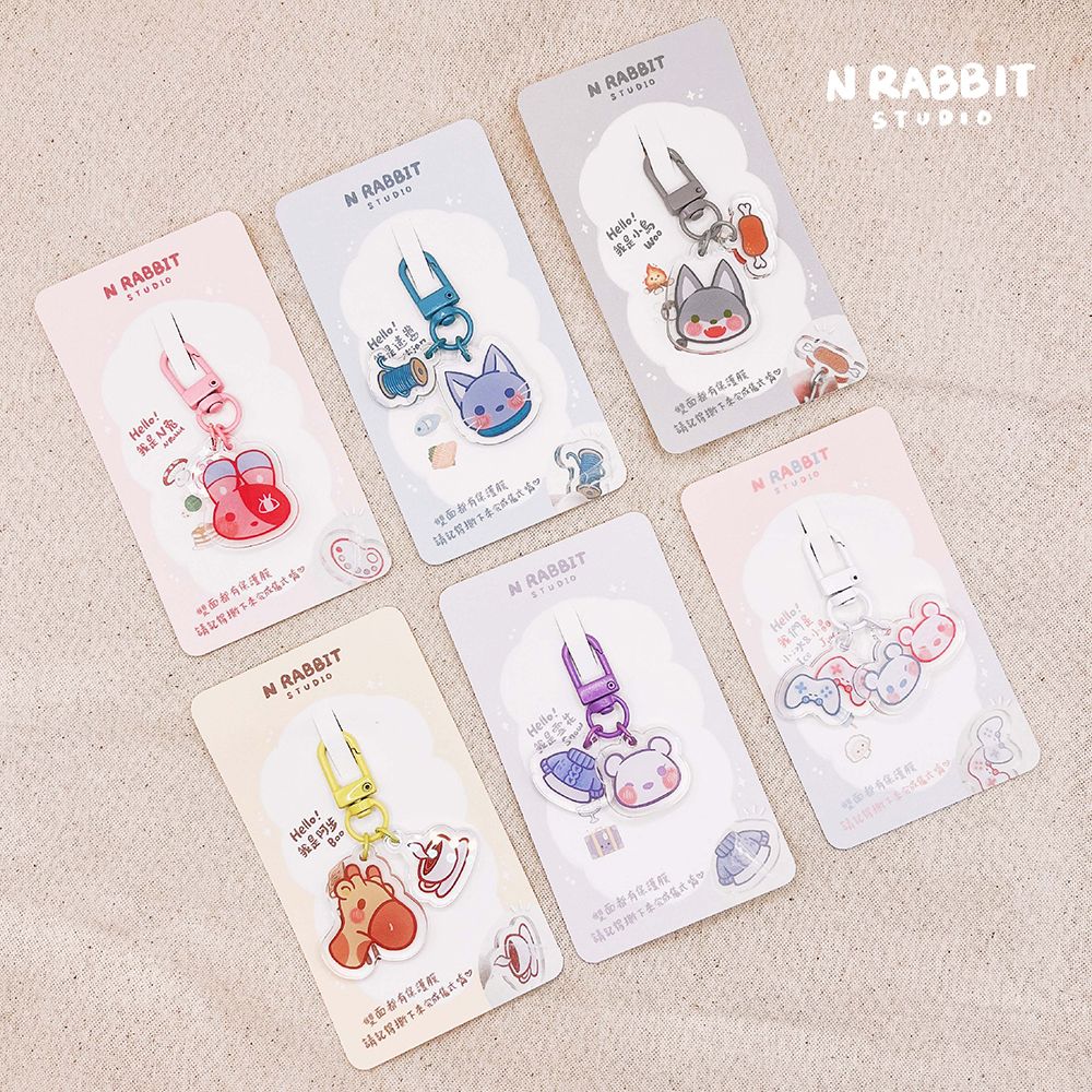 《N兔studio》壓克力鑰匙圈-6款