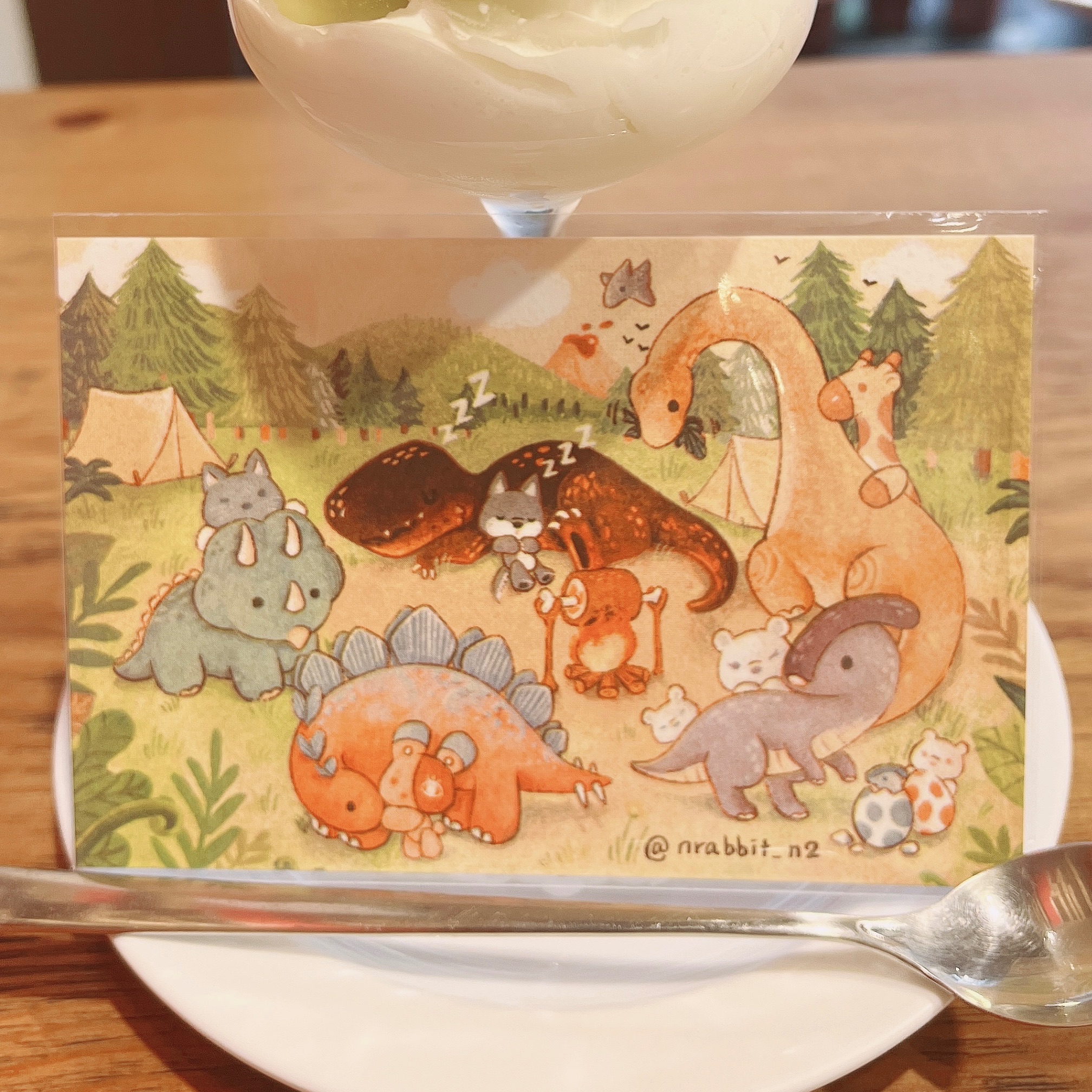 《N兔 studio》文創原創 ｜恐龍樂園-孔版印刷明信片