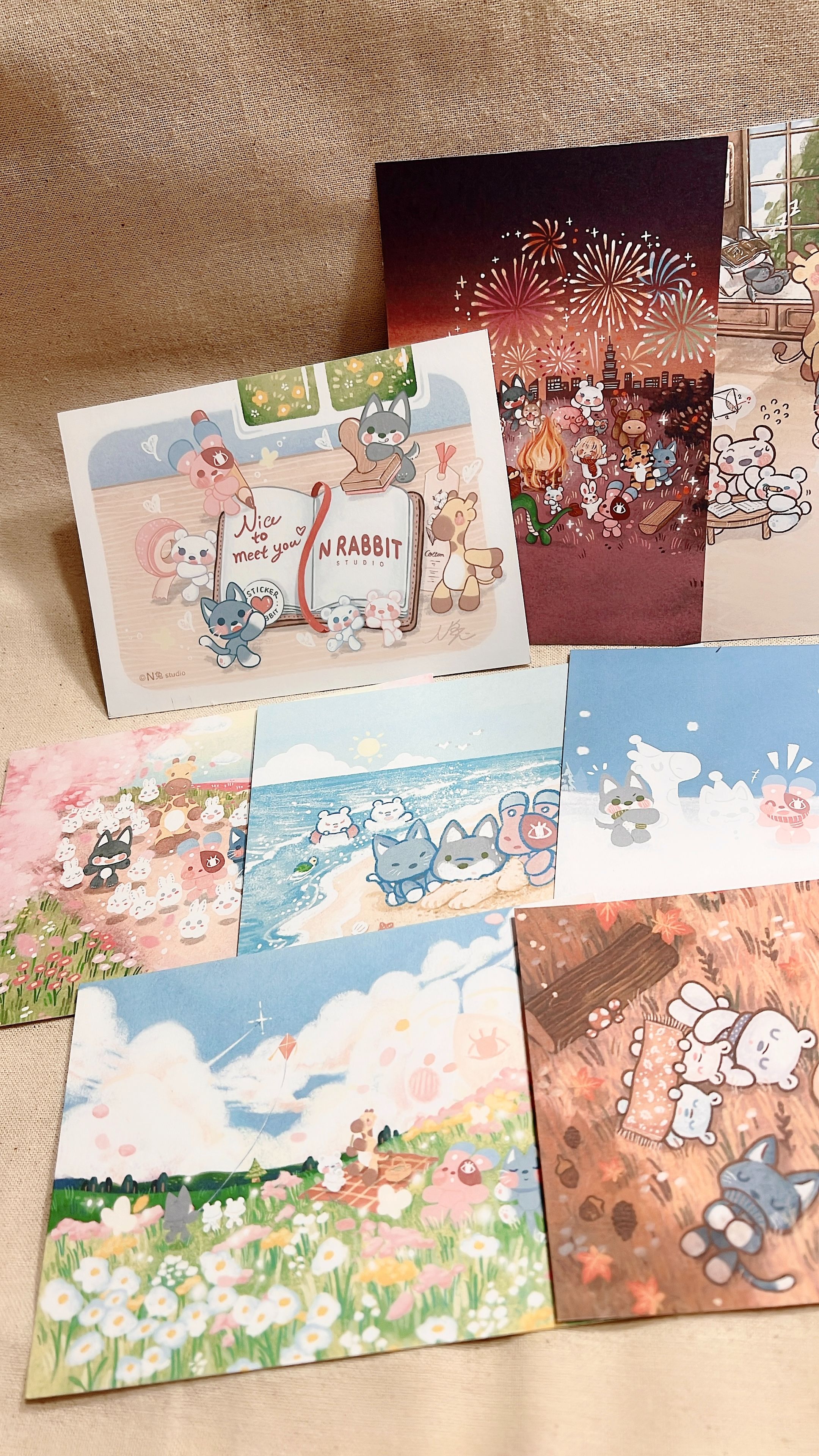 《N兔studio》明信片系列 - 共 8 款