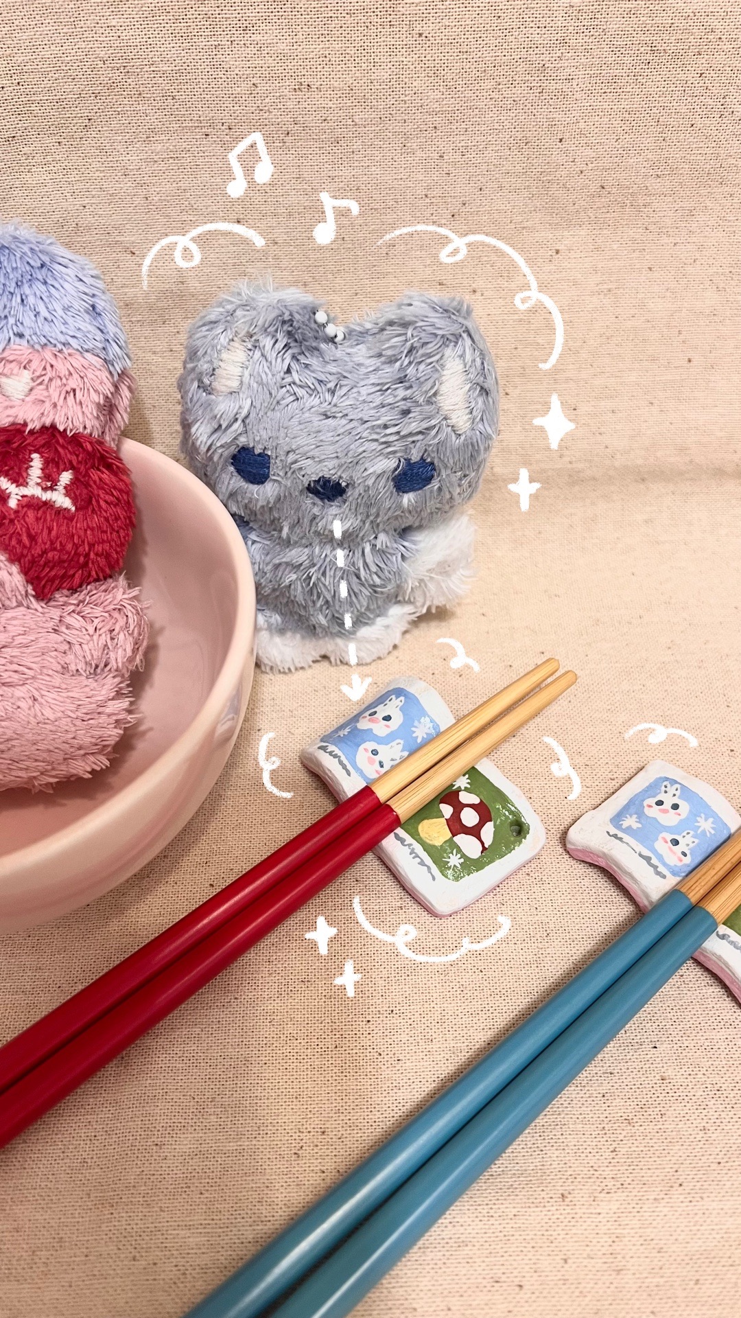 《N兔studio》手工公仔.裝飾.筷架.筆架.紙鎮-（小書）