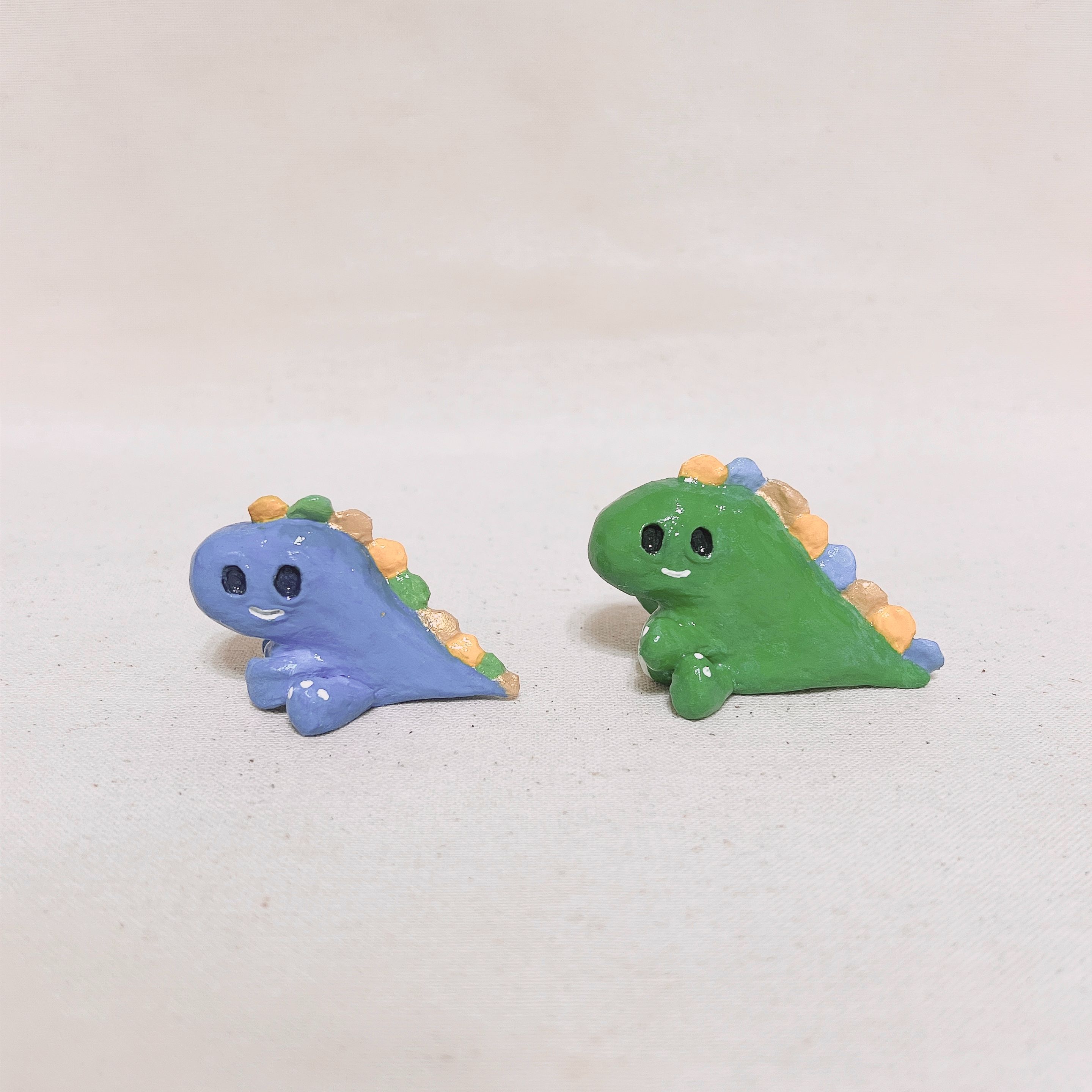 新品【N兔 studio】手作捏陶公仔擺飾系列-小龍王．里摺