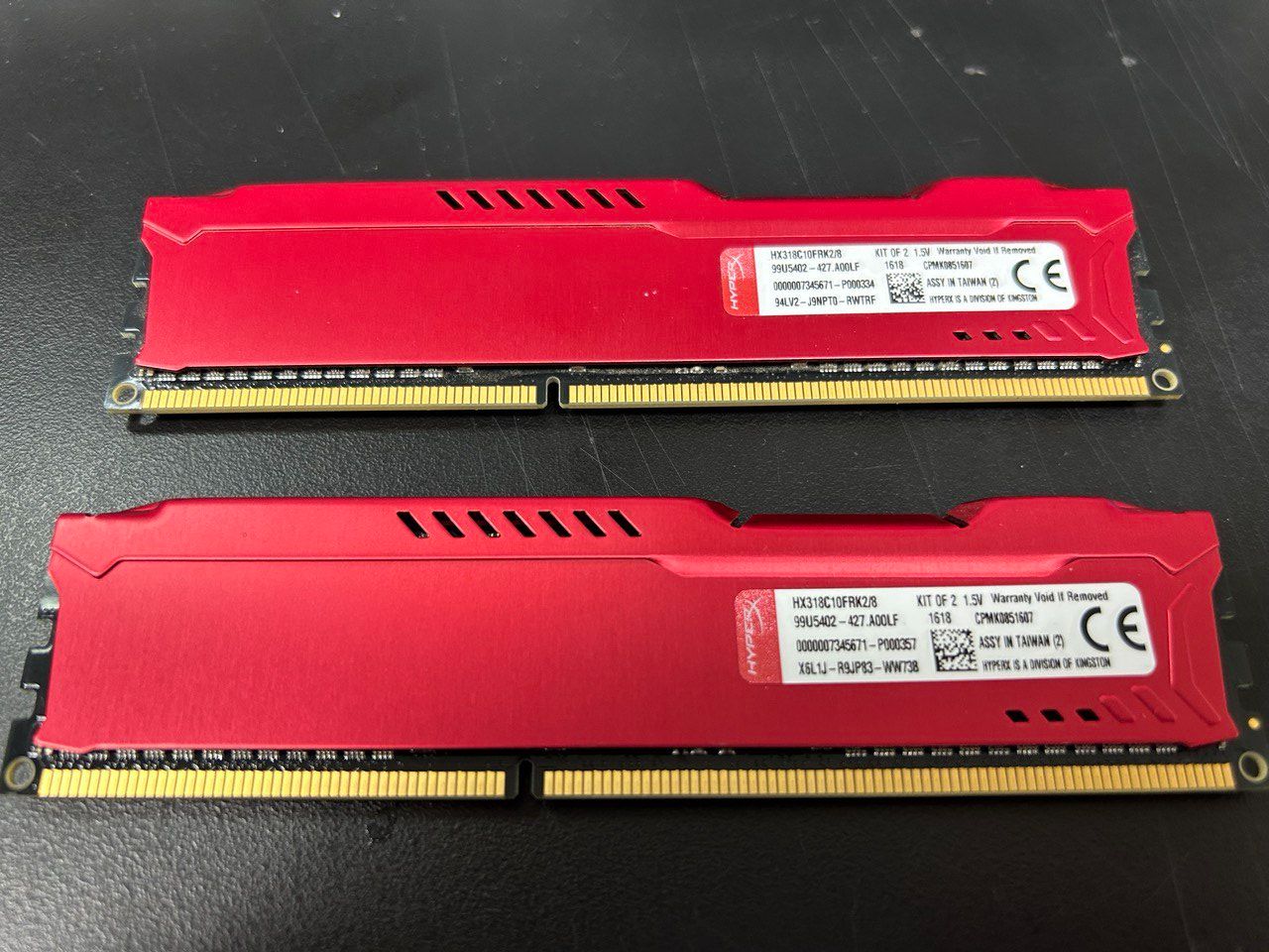 Kingston HyperX Fury Red DDR3-1866 4GBx2 （HX318C10FRK2/8）