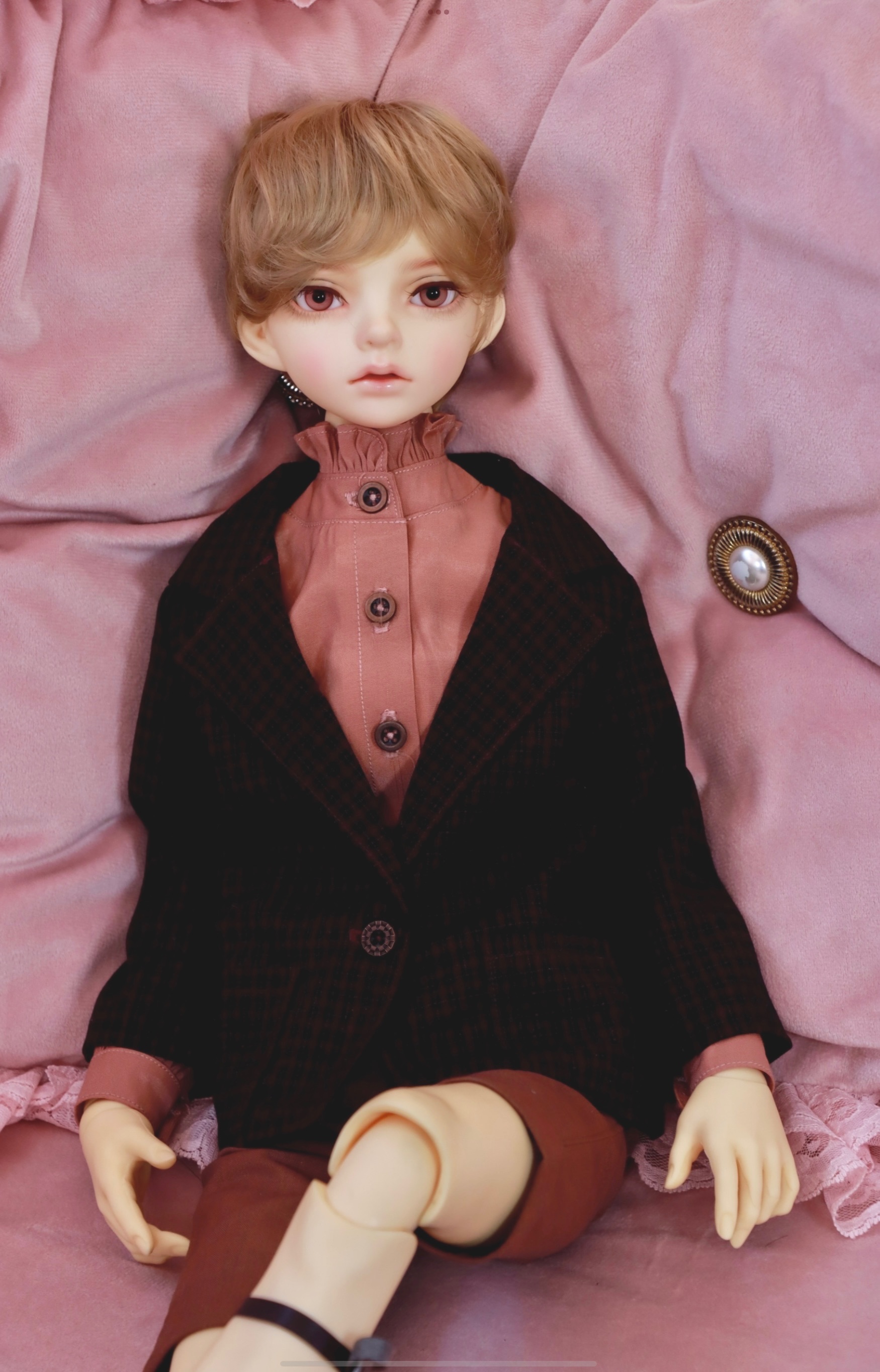 3分 Daikin＆Oscar-紅黑格套裝