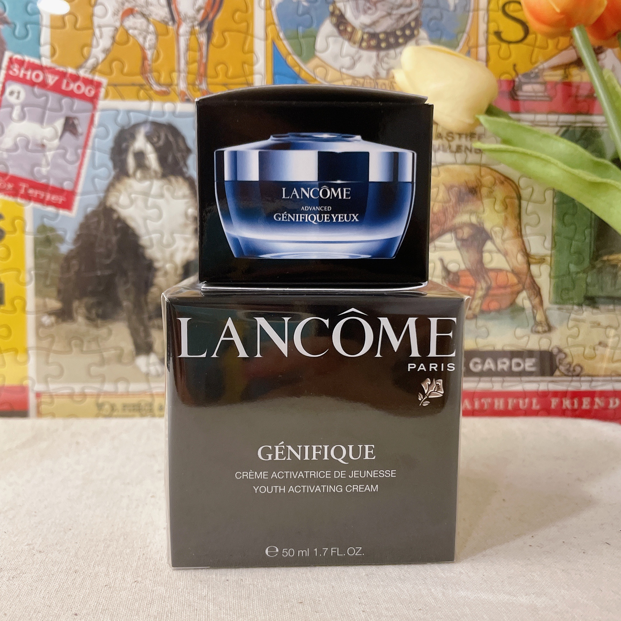 蘭蔻超未來肌因亮眼精粹眼霜 肌因賦活乳霜/日霜50ml