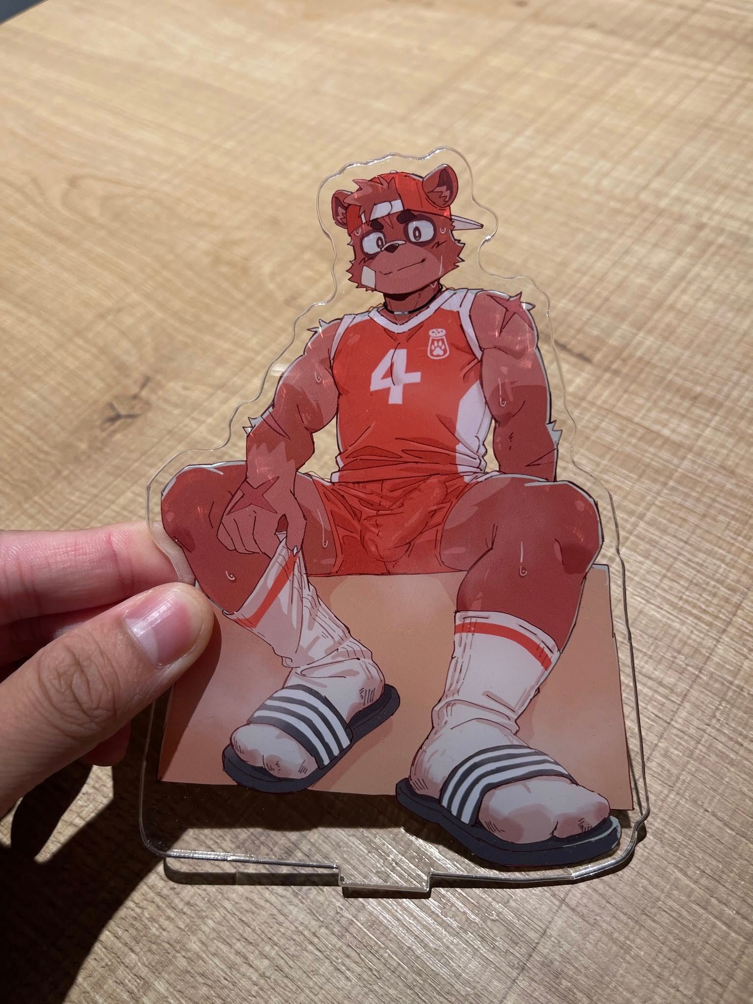 籃球白襪體育生小狸貓壓克力立牌