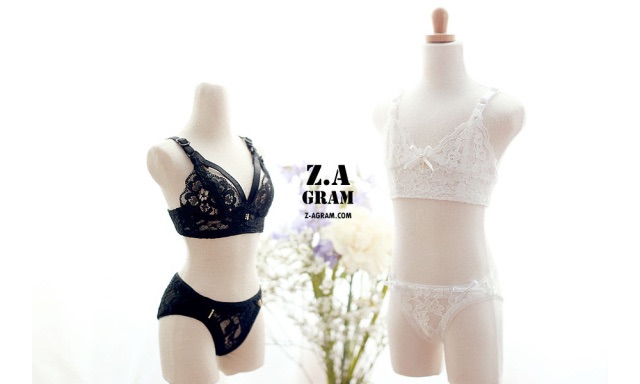 Z-agram-brallet set白-SD17