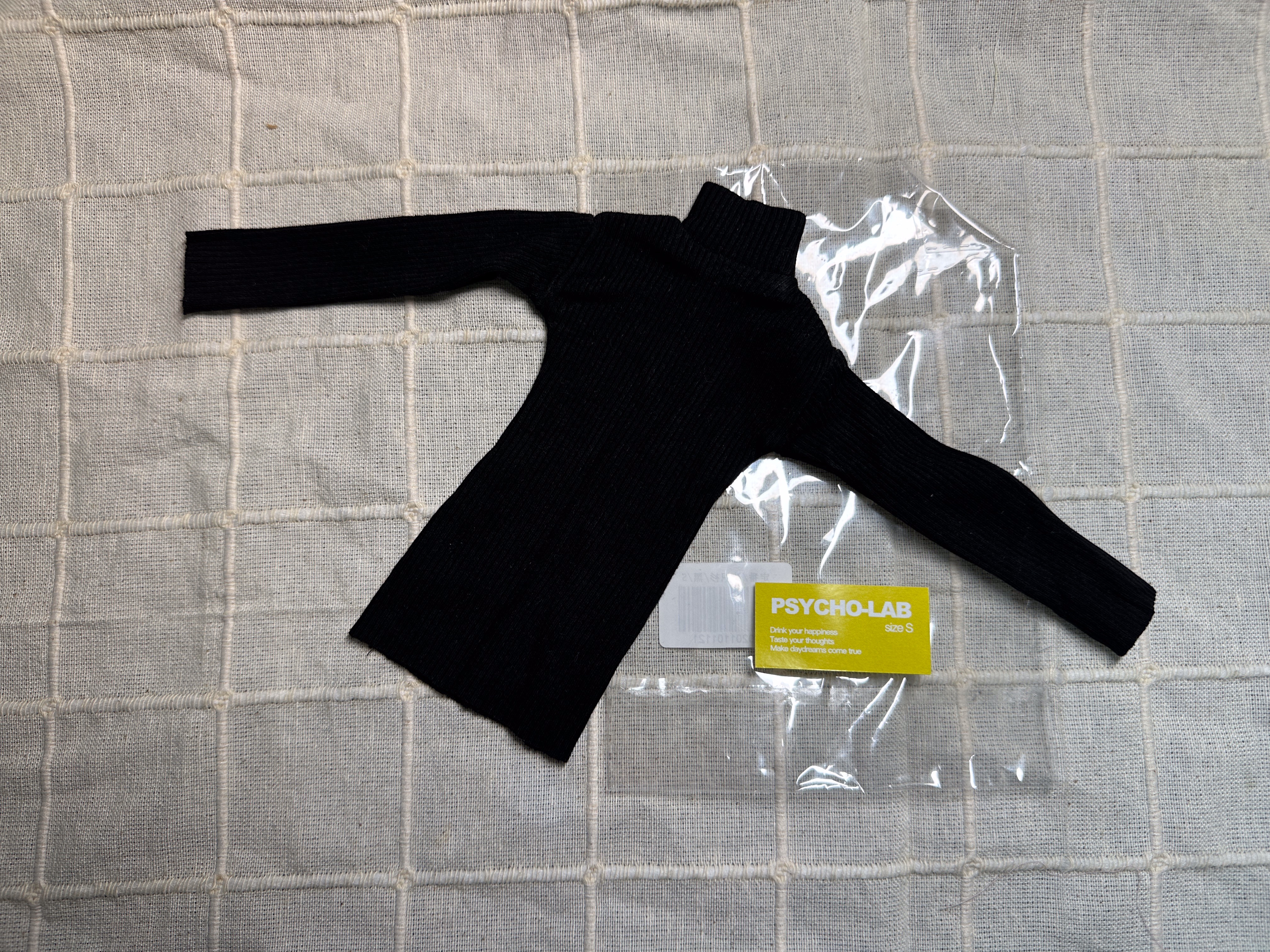 （全新）PSYCHO LAB-緊身長版針織衣/黑