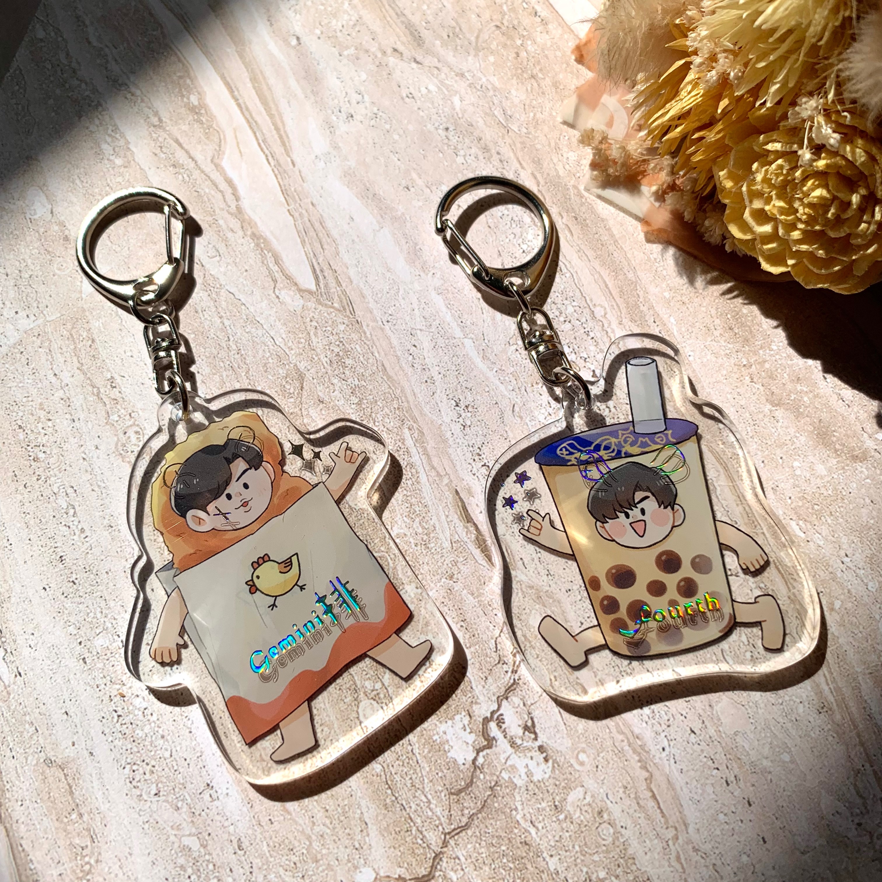 G排F奶燙金壓克力吊飾