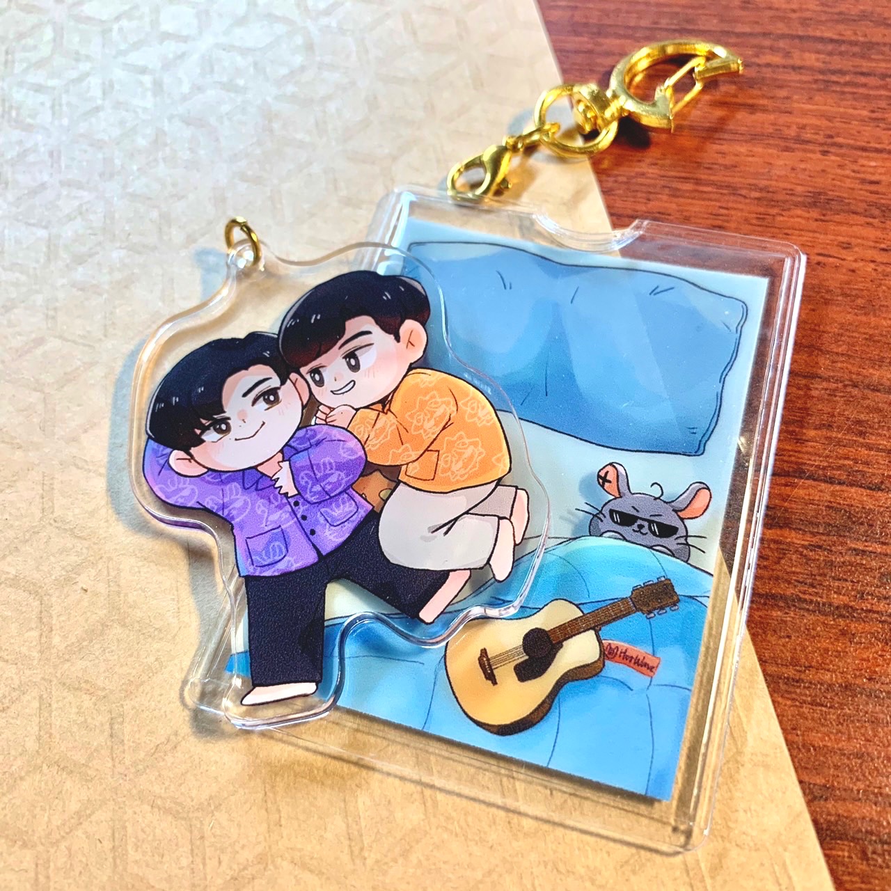 GF一起睡覺覺晚安套壓克力吊飾