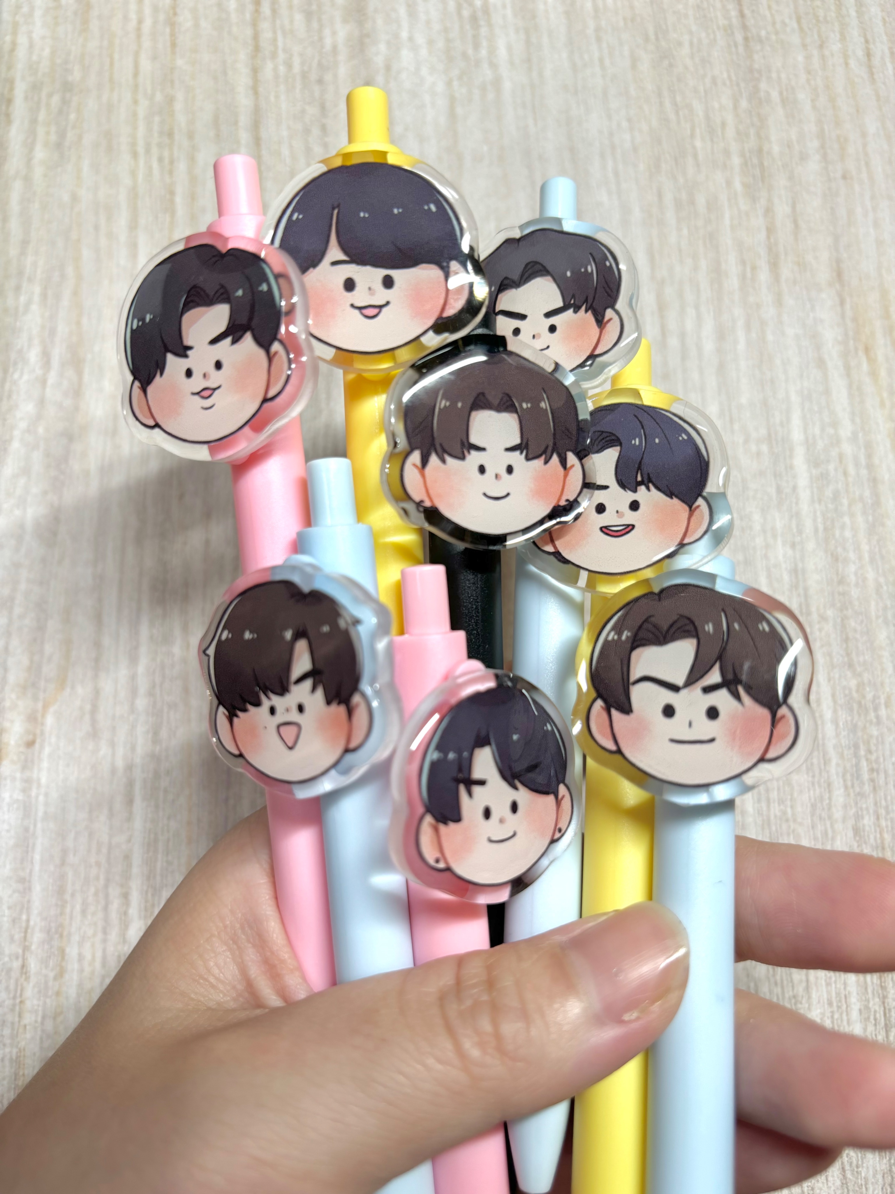 【4/27 中午12點開放下單】可愛CP原子筆 黑筆 泡萌 吉米海 GF JD