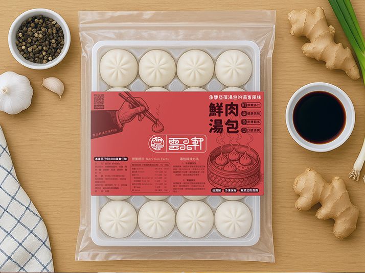 雲品軒鮮肉湯包-小家庭（20入）