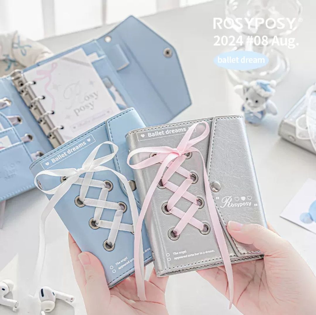 RosyPosy芭蕾綁M5手帳本 A7活頁 附內頁紙72張