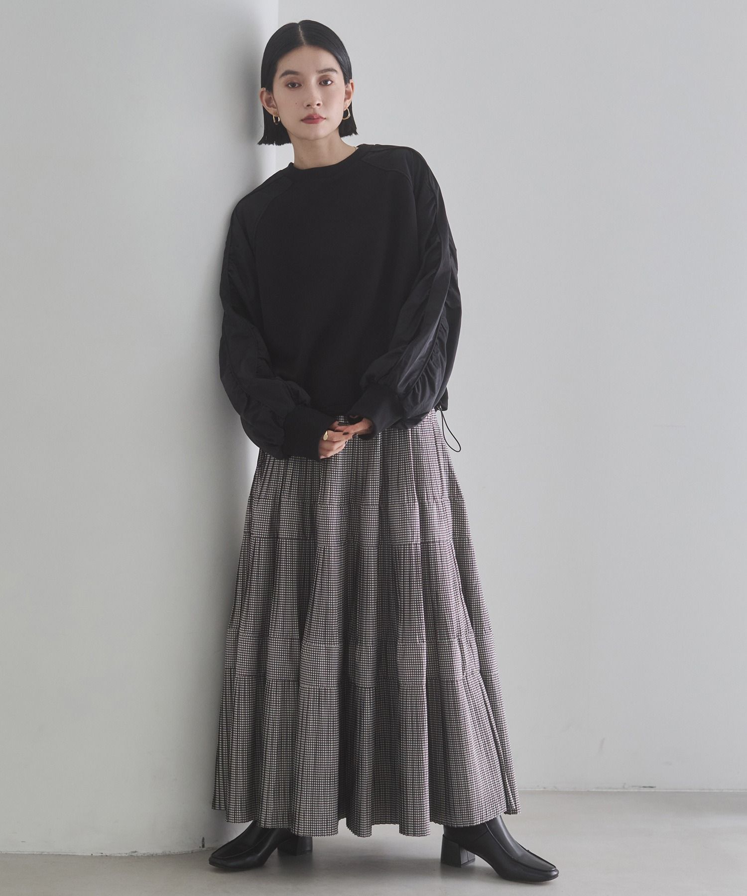 2937 褶襉多層裙