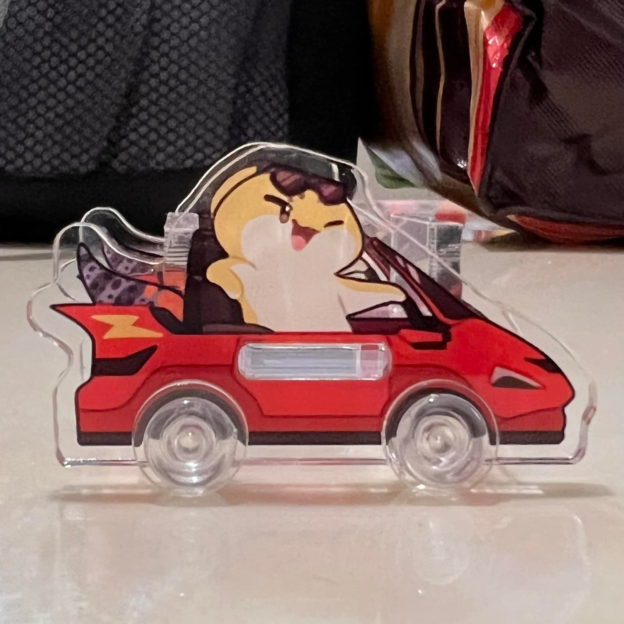守宮賽車手壓克力自組車車