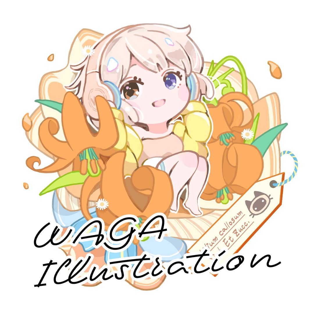 貓咪花調系列-花束貼紙