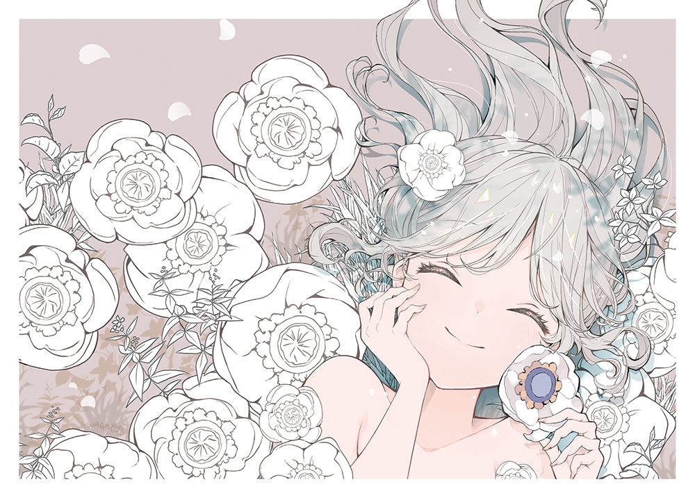 （FF46新增）貓與繁花盛開 - 封面明信片