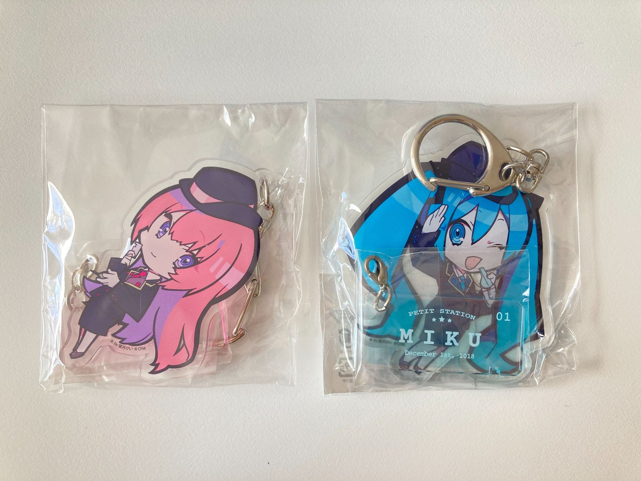 2020年初音＆東京車站合作商店壓克力吊飾
