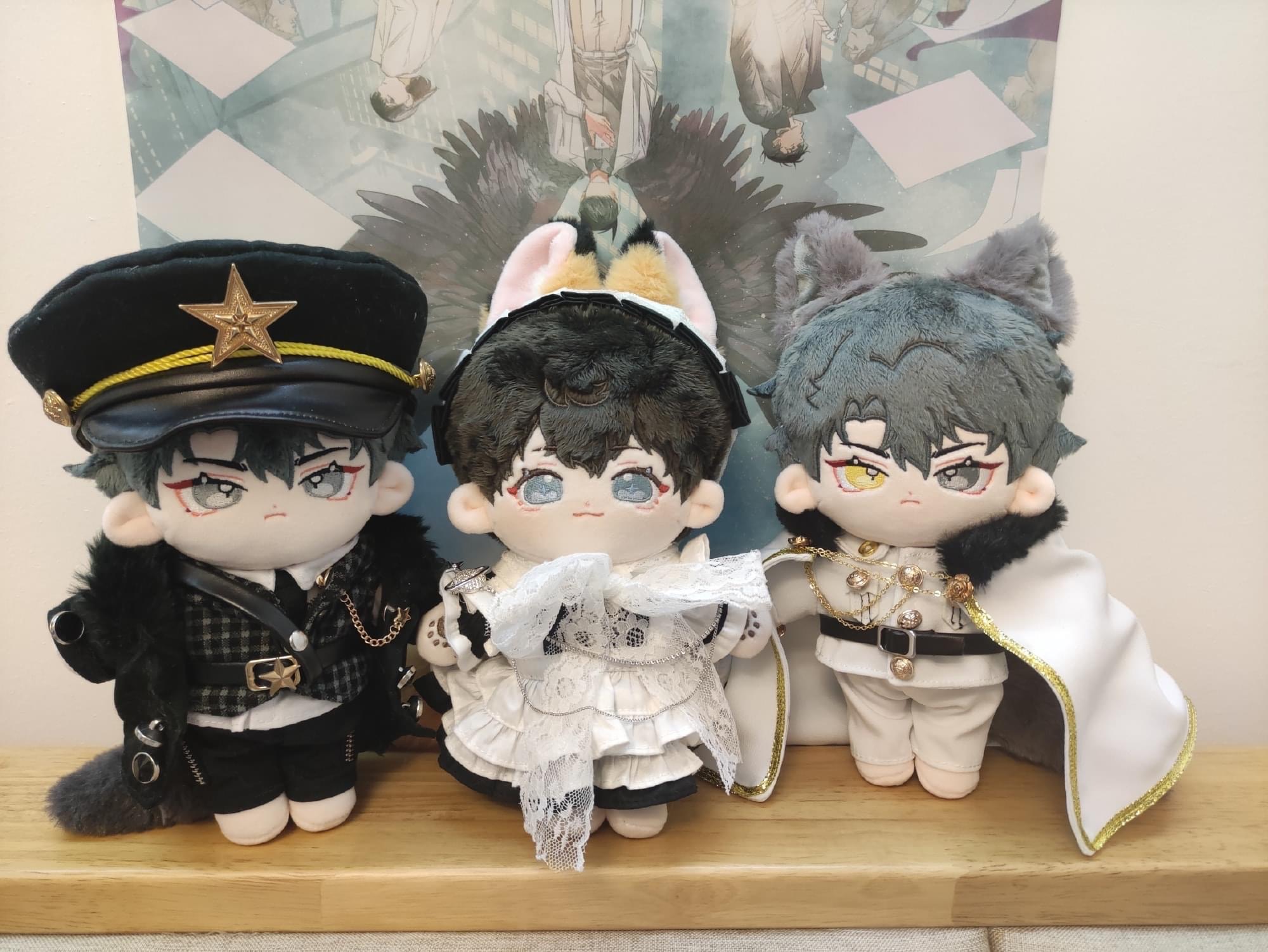 20cm狐獨獨＆狼赫赫（異瞳）