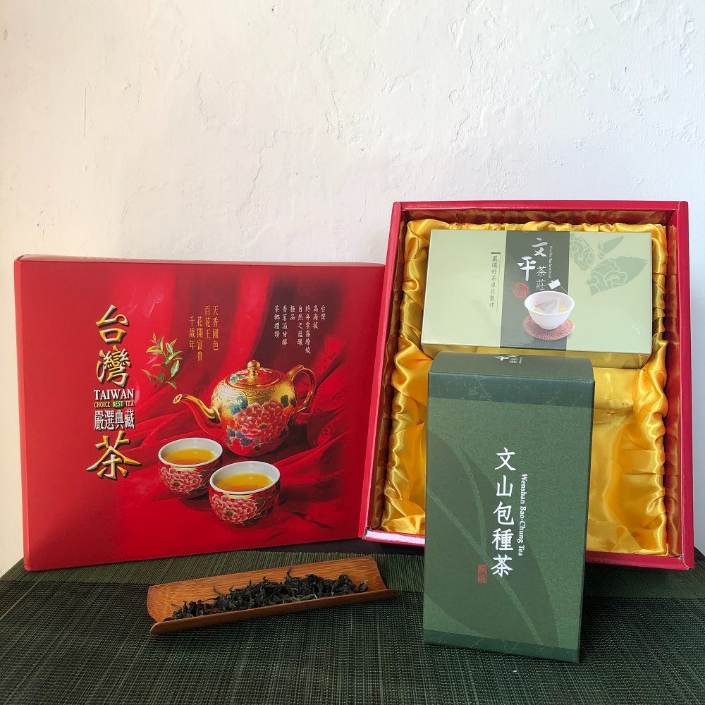 文山包種茶搭配包種三角立體茶包組禮盒