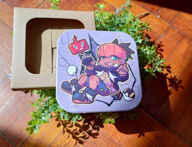 【寶可夢劍盾】龍屬性道館館主-奇巴納 Pokemon_方形圓角鶯歌陶瓷杯墊