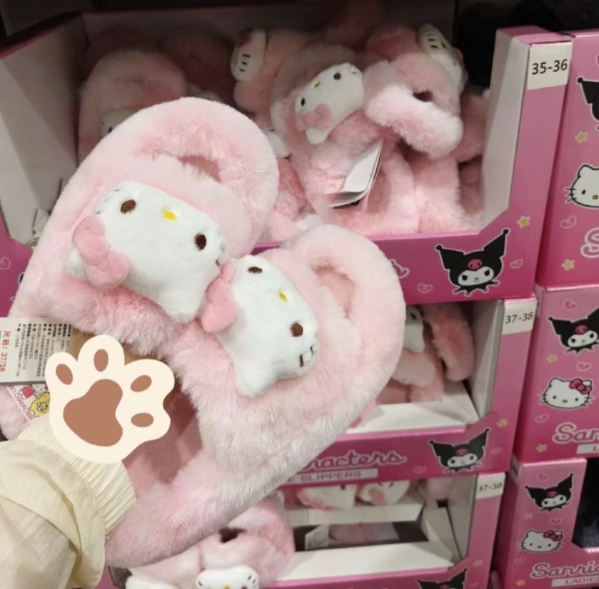 ＜現貨＞正版授權!!!! 三麗鷗 x 山姆聯名款 毛毛室內拖 （防滑）