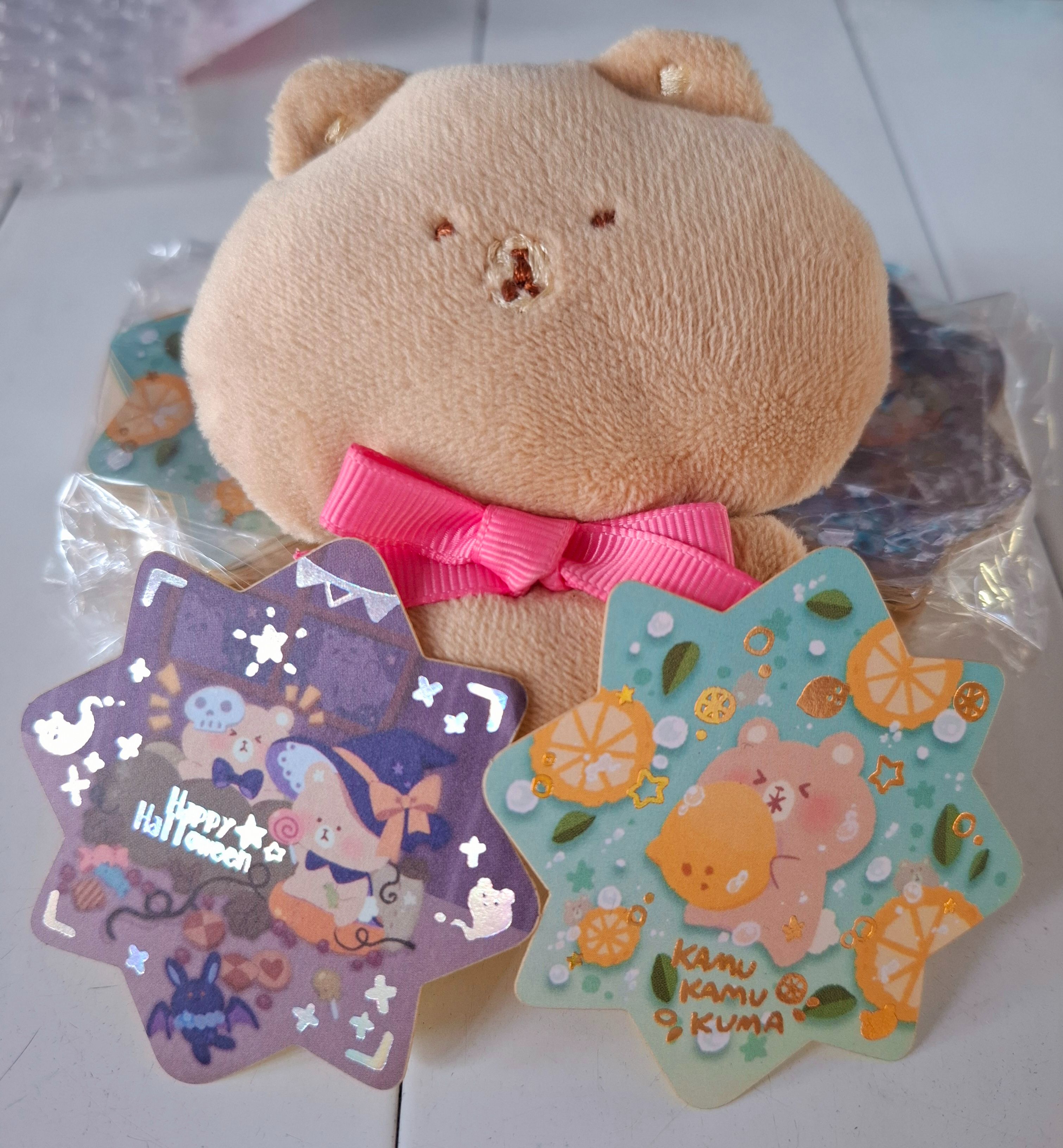 原創新品| 咬咬熊燙金貼紙