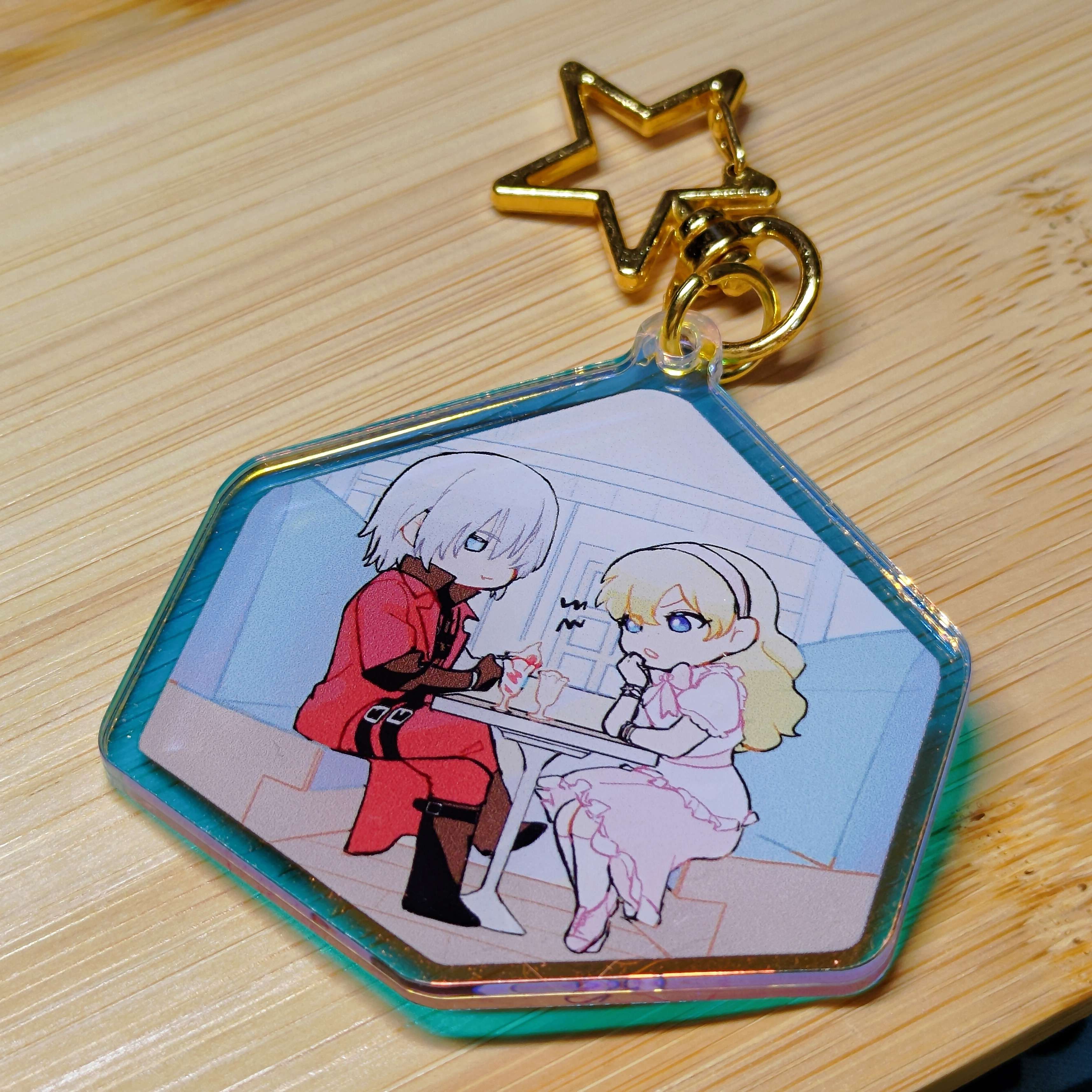 TVD＆帕蒂 虹光壓克力吊飾
