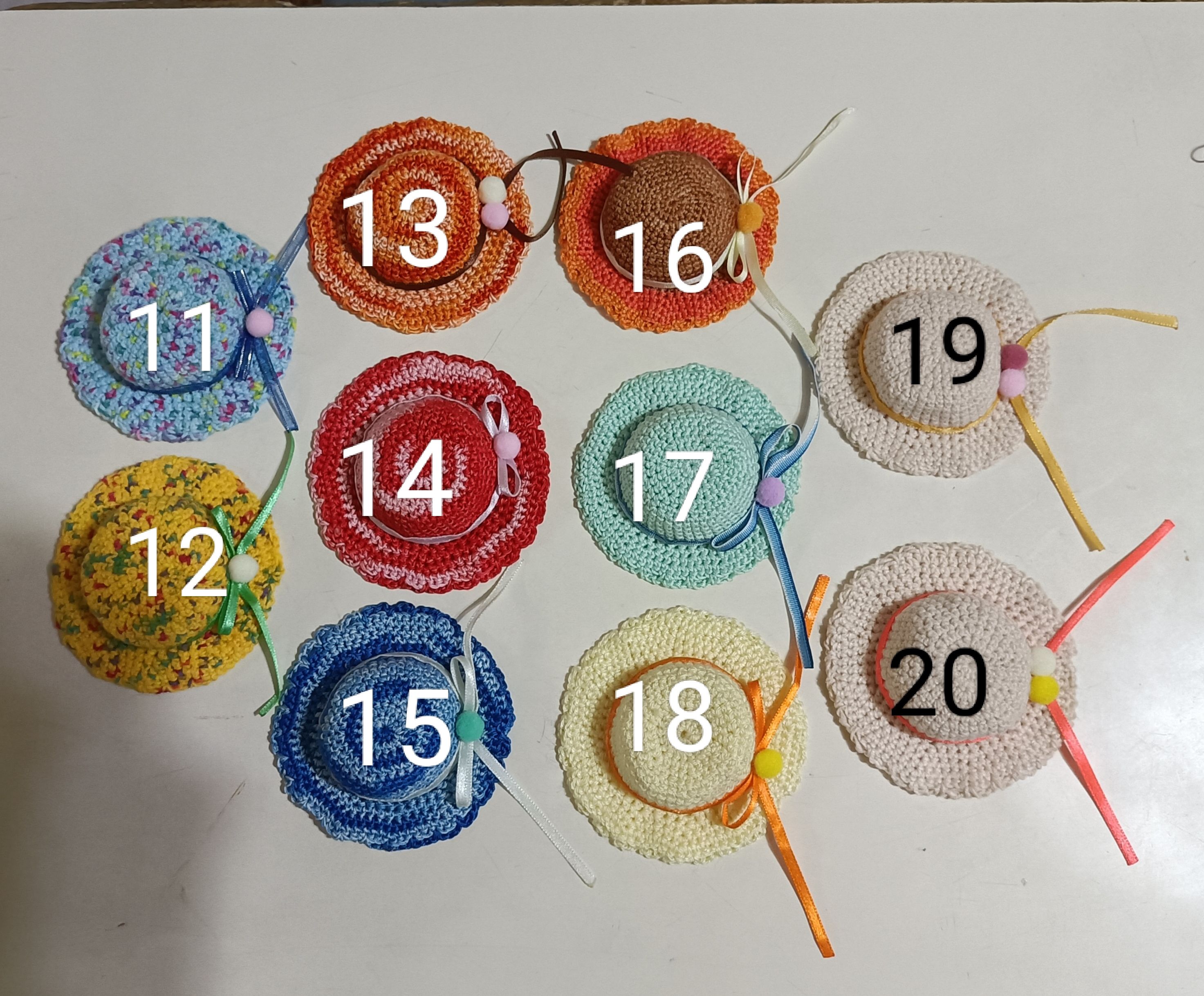 黏土人毛線遮陽帽